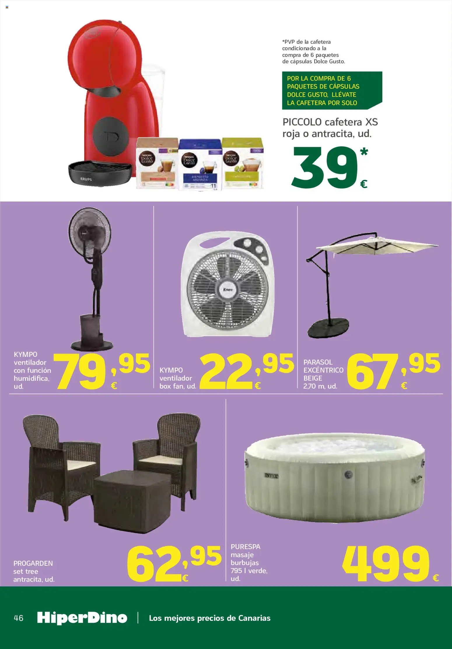 HiperDino folleto │ válido desde el 21/07/2026 | Página: 46 | Productos: Cafetera, Ventilador