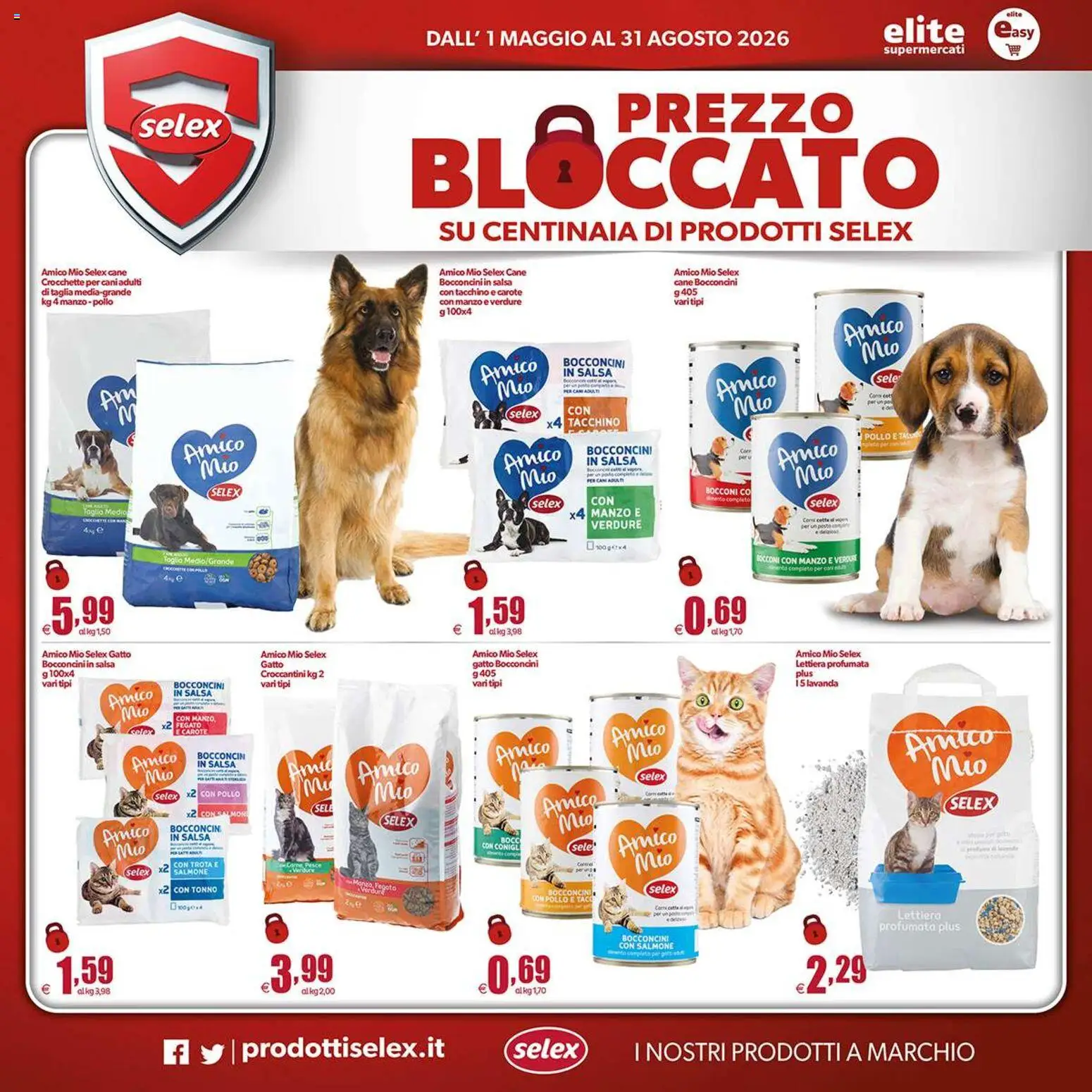 Volantino Elite Supermercati del 01.05.2026 | Pagina: 13 | Prodotti: Pollo, Tacchino, Carote, Tonno