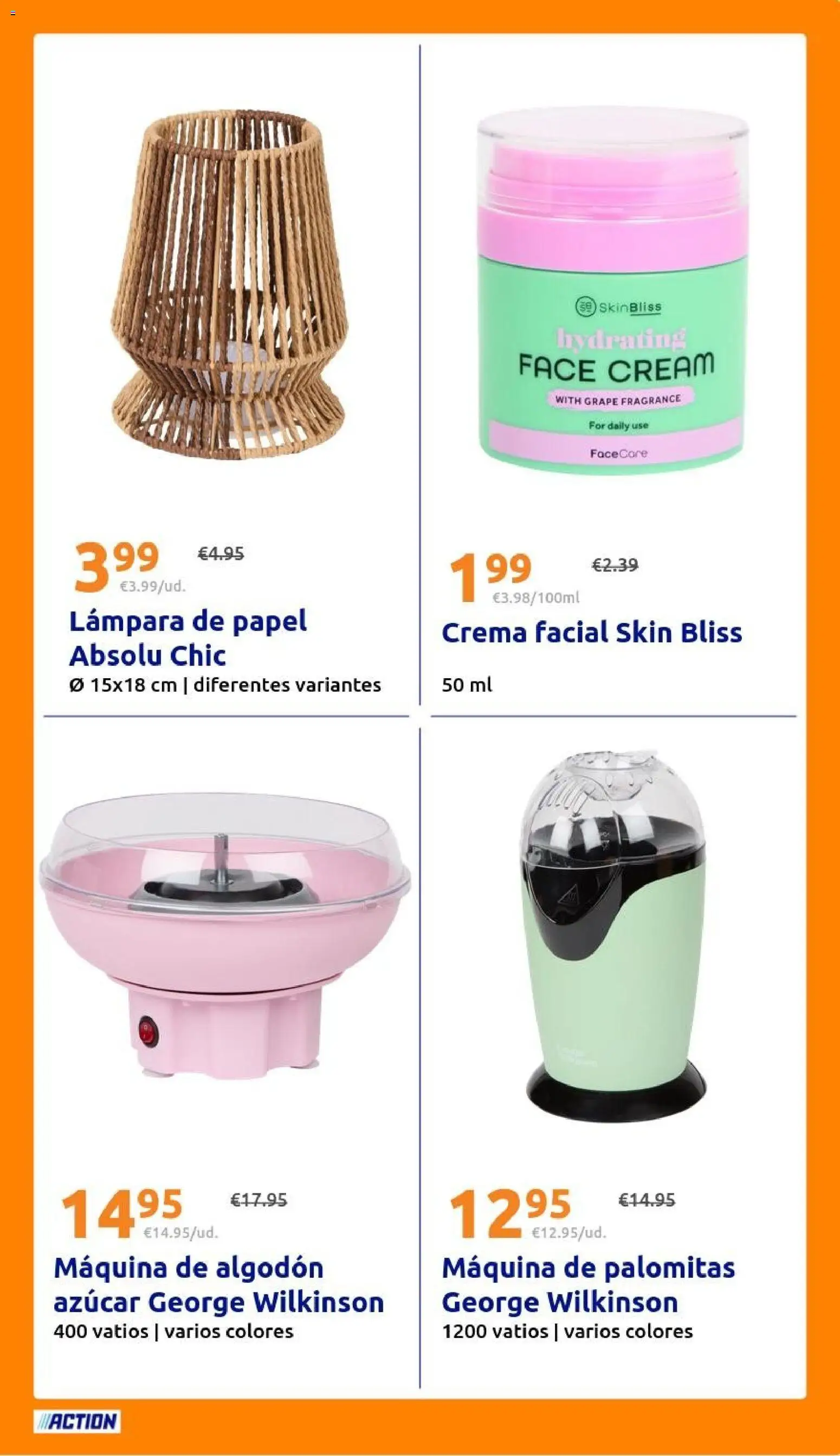 Action folleto │ válido desde el 22/07/2026 | Página: 25 | Productos: Crema facial, Crema, Azúcar, Lámpara
