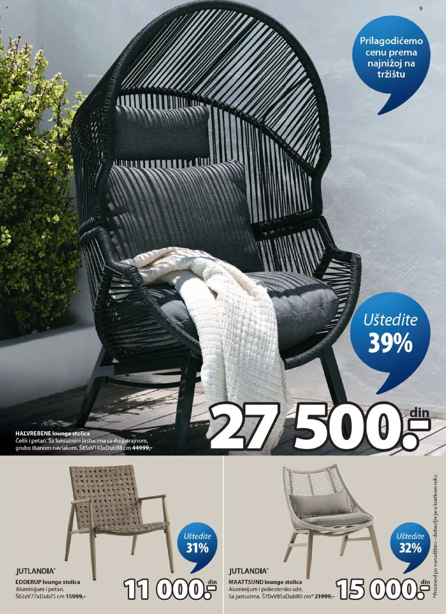 Jysk katalog - važi od 03.06.2026 | Strana: 9 | Proizvode: Stolica