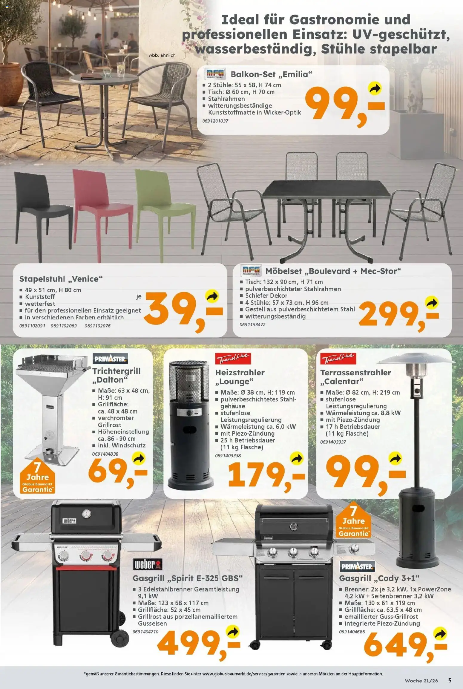 Globus Baumarkt Prospekt Plattling – gültig ab 17.05.2026 | Seite: 5 | Produkte: Tisch
