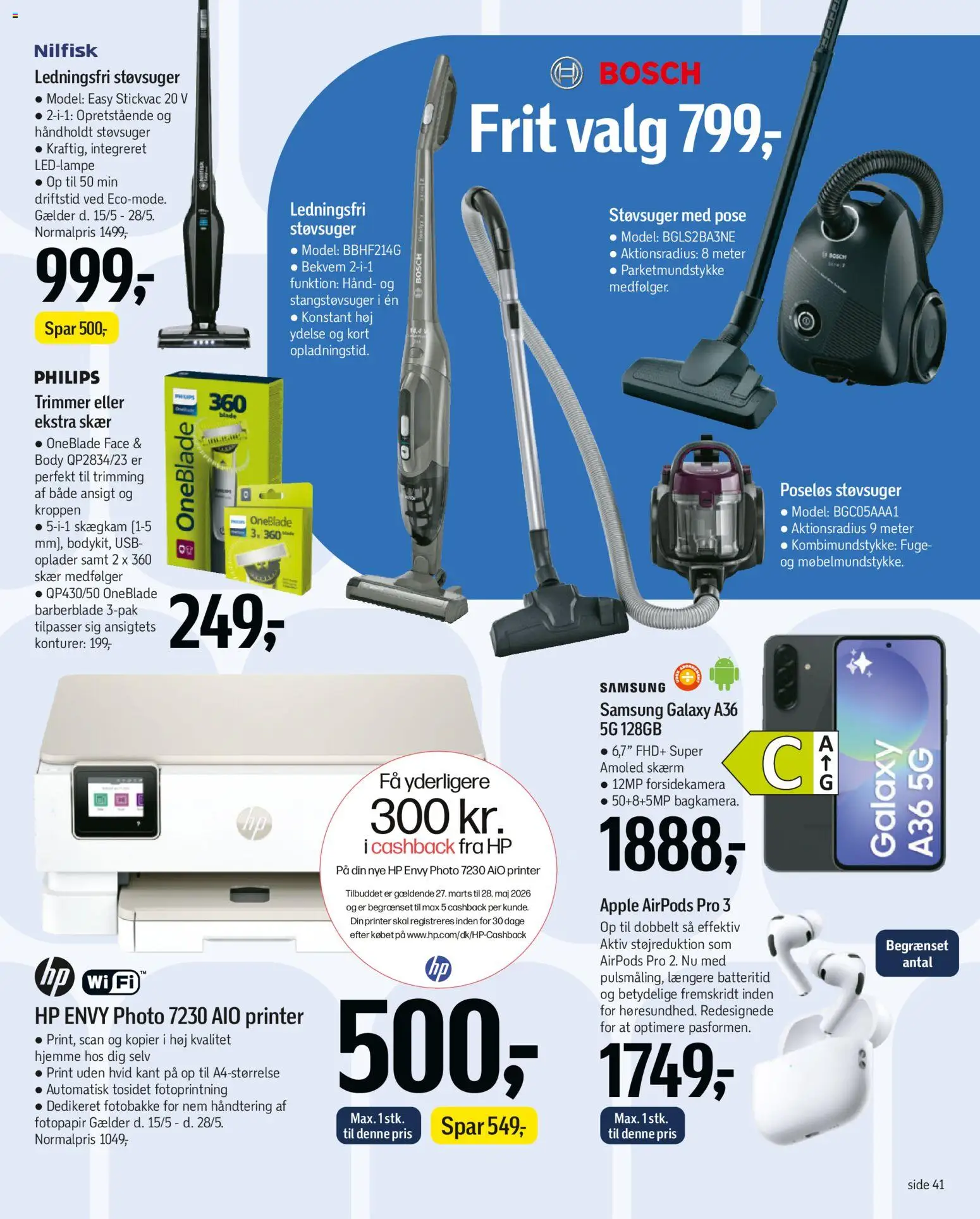 Føtex tilbudsavis – gyldig fra 15.05.2026 | Side: 62 | Produkter: Skærm, Airpods, Printer, Støvsuger