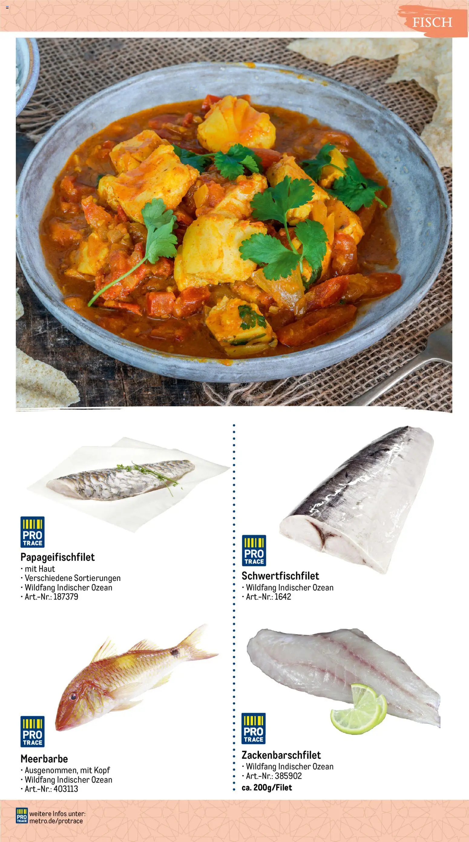 Metro Highlights Orientalische Gastronomie – gültig ab 04.06.2026 | Seite: 10 | Produkte: Fisch