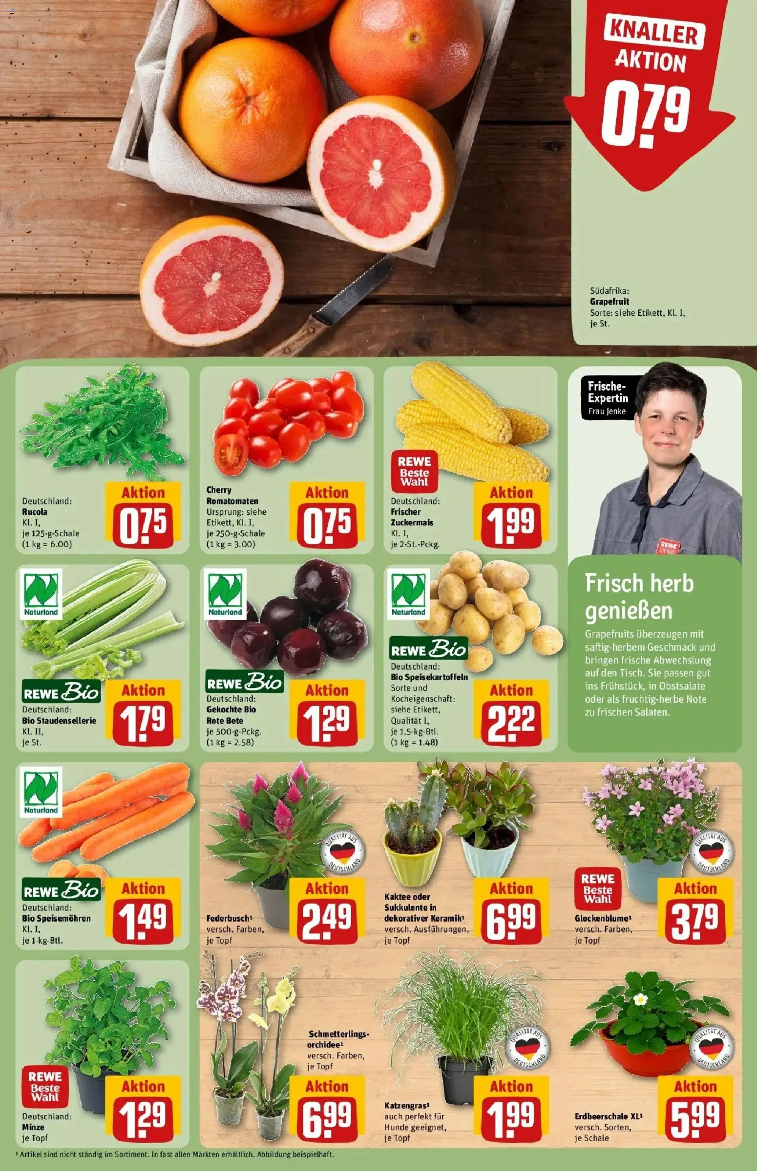 Rewe Prospekt Lübeck – gültig ab 27.07.2026 | Seite: 7 | Produkte: Rucola, Grapefruit