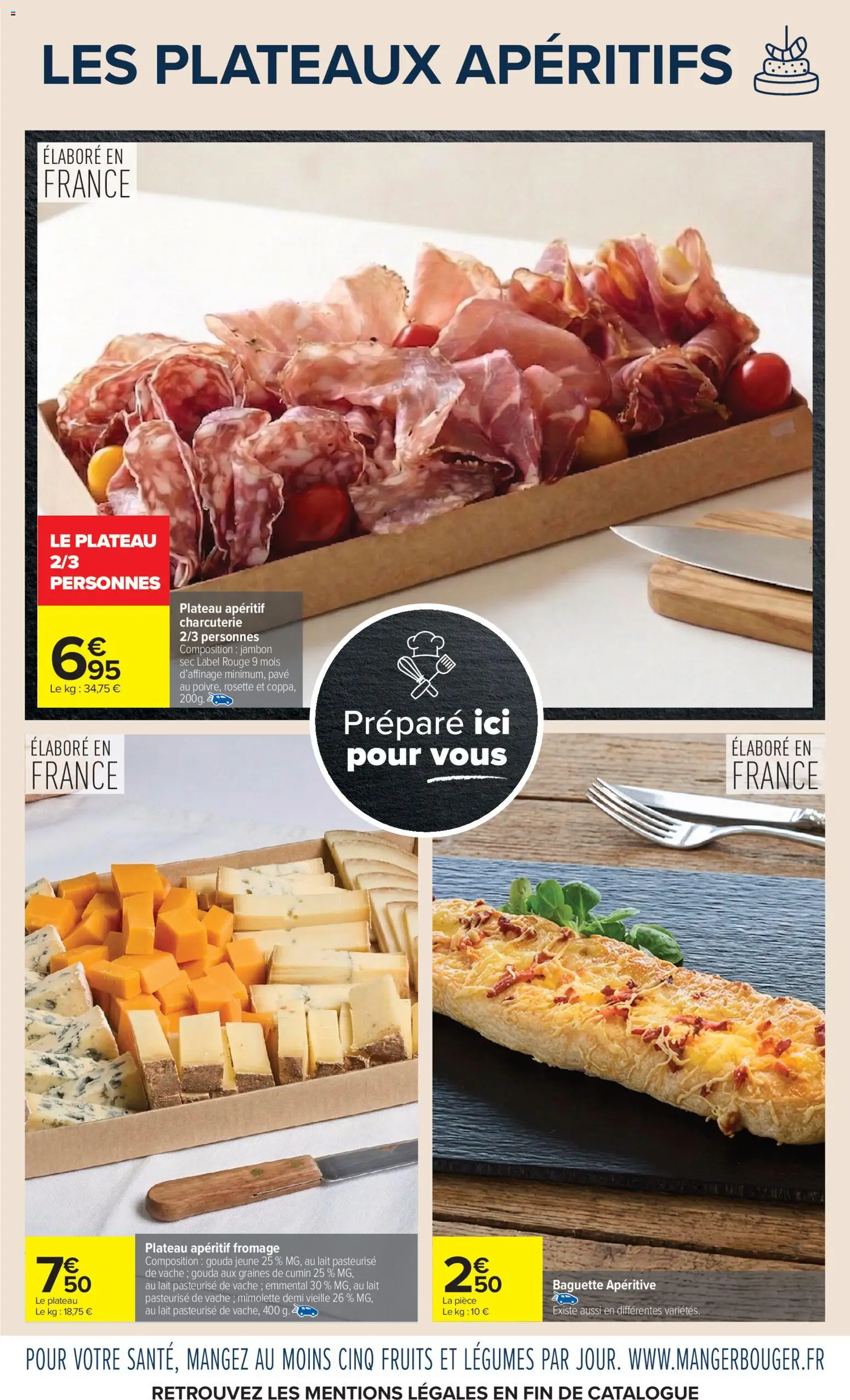 {H1} | Page: 3 | Produits: Plateau, Emmental, Lait, Gouda