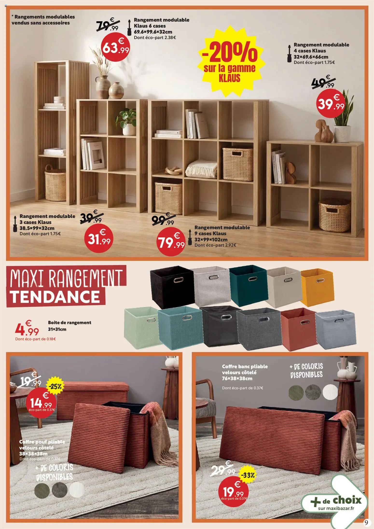 {H1} | Page: 9 | Produits: Boîte de rangement