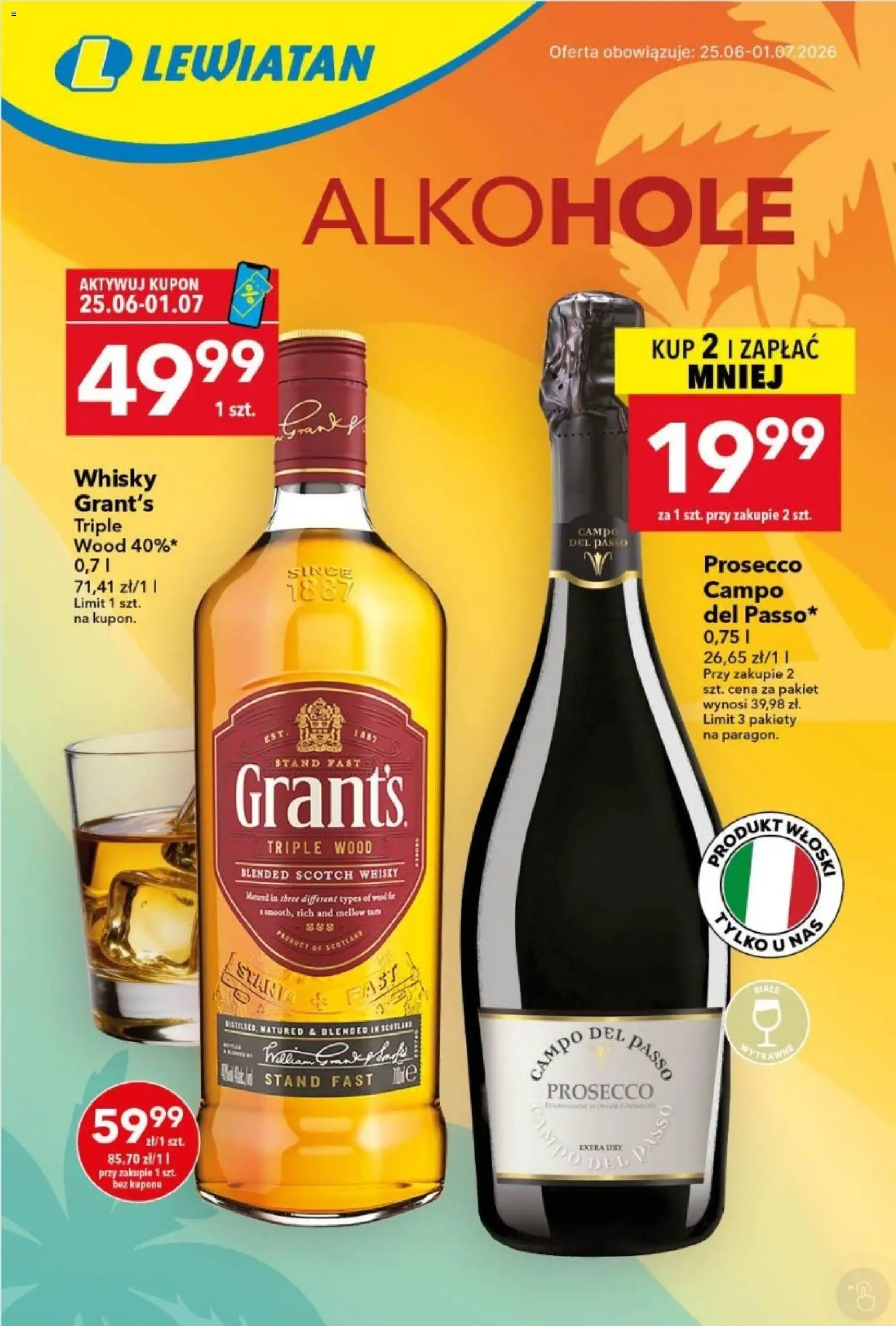 Lewiatan gazetka - Alkohole od 25.06.2026 | Strona: 1