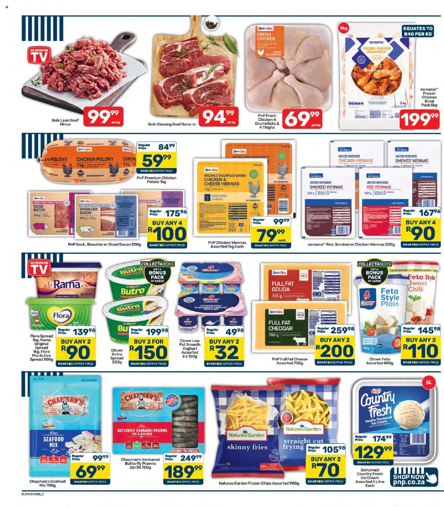 New Pick n Pay catalogue – valid from 26/10/2026 | Page: 2 | Products: Spread, Yoghurt, Cheese, Chips