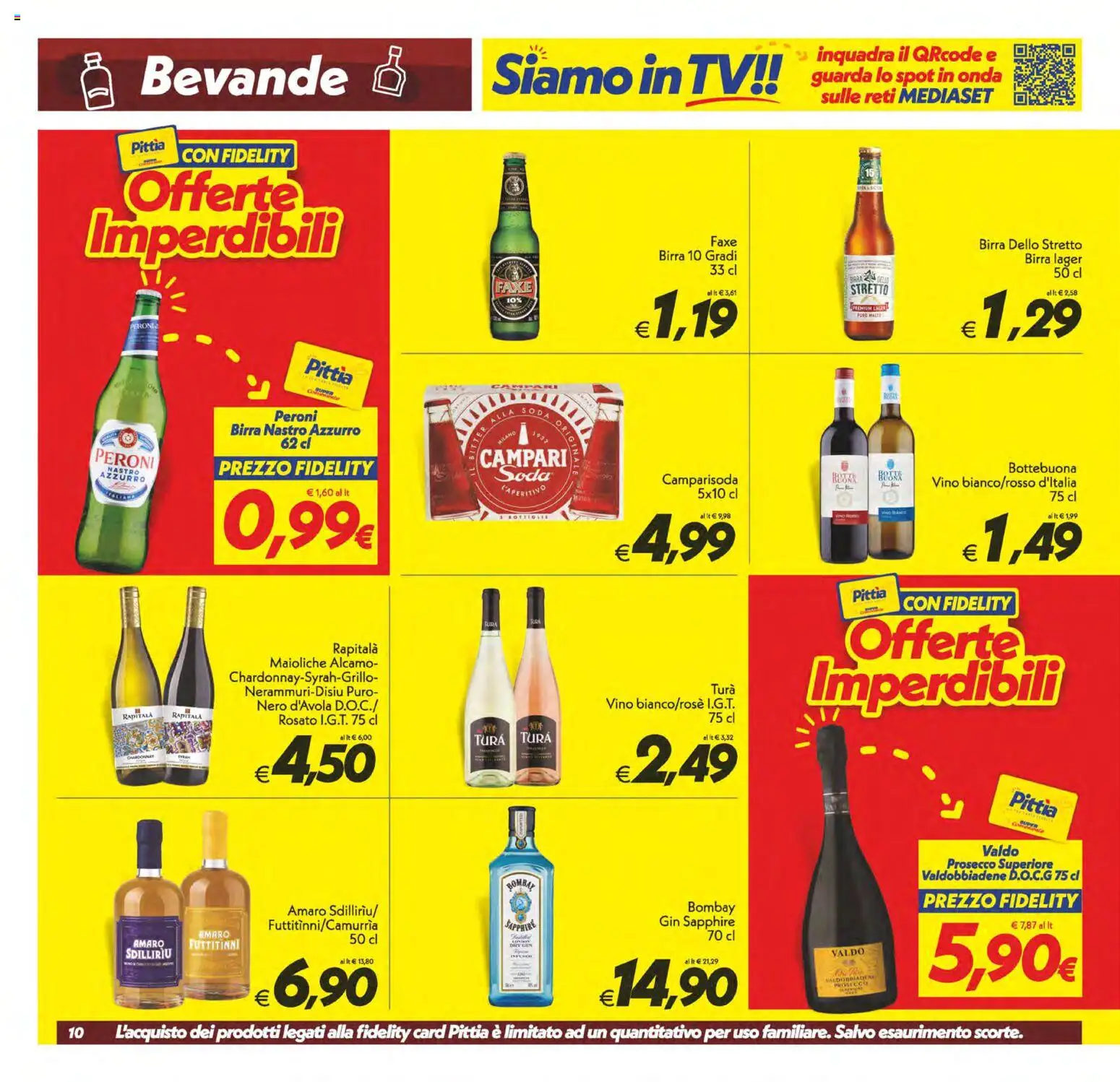 Volantino SuperConveniente del 09.06.2026 | Pagina: 10 | Prodotti: Prosecco, Vino, Amaro, Aperitivo