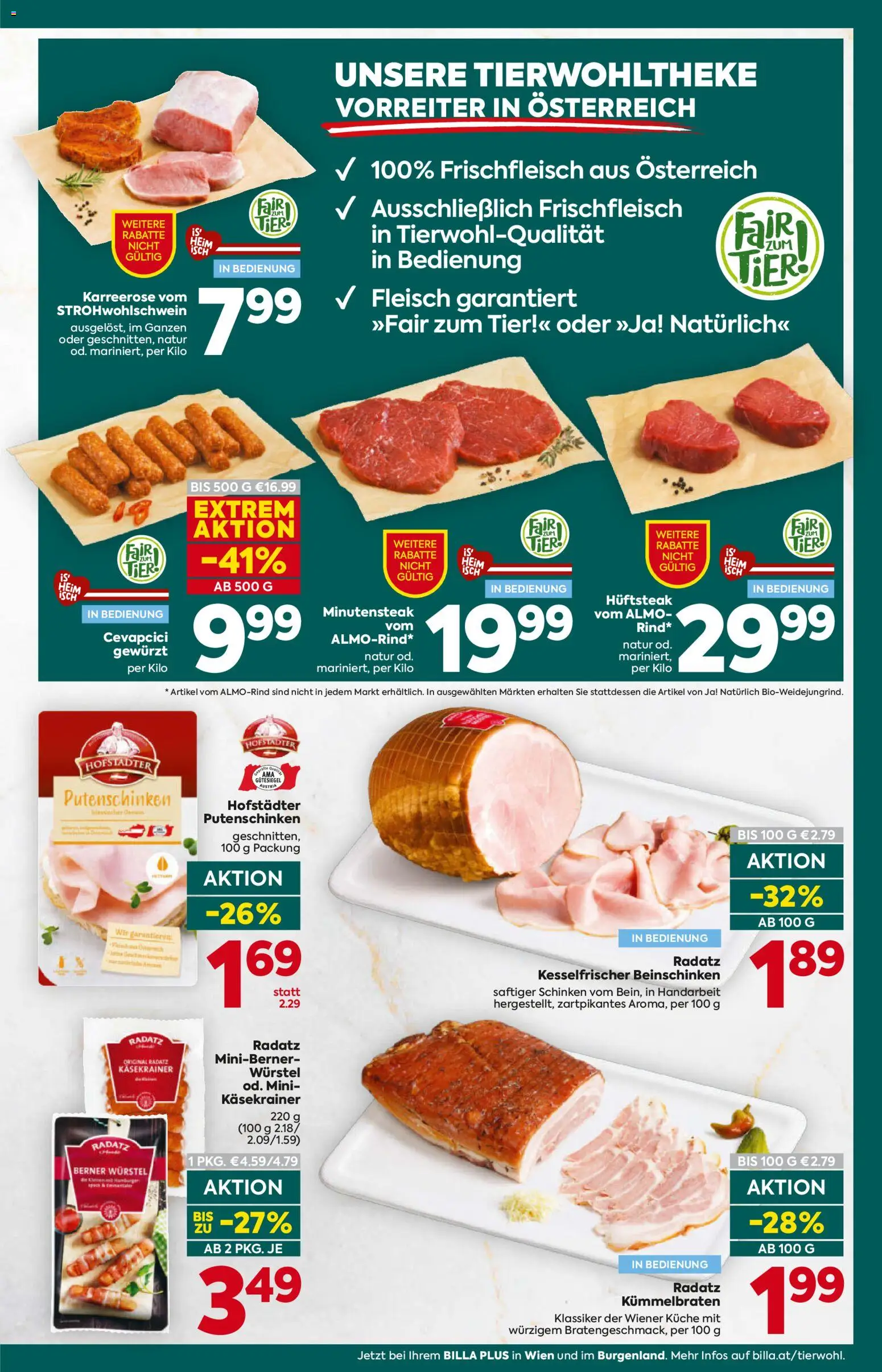 Billa Plus Flugblatt gültig ab 20.08.2026 | Seite: 9 | Produkte: Schinken