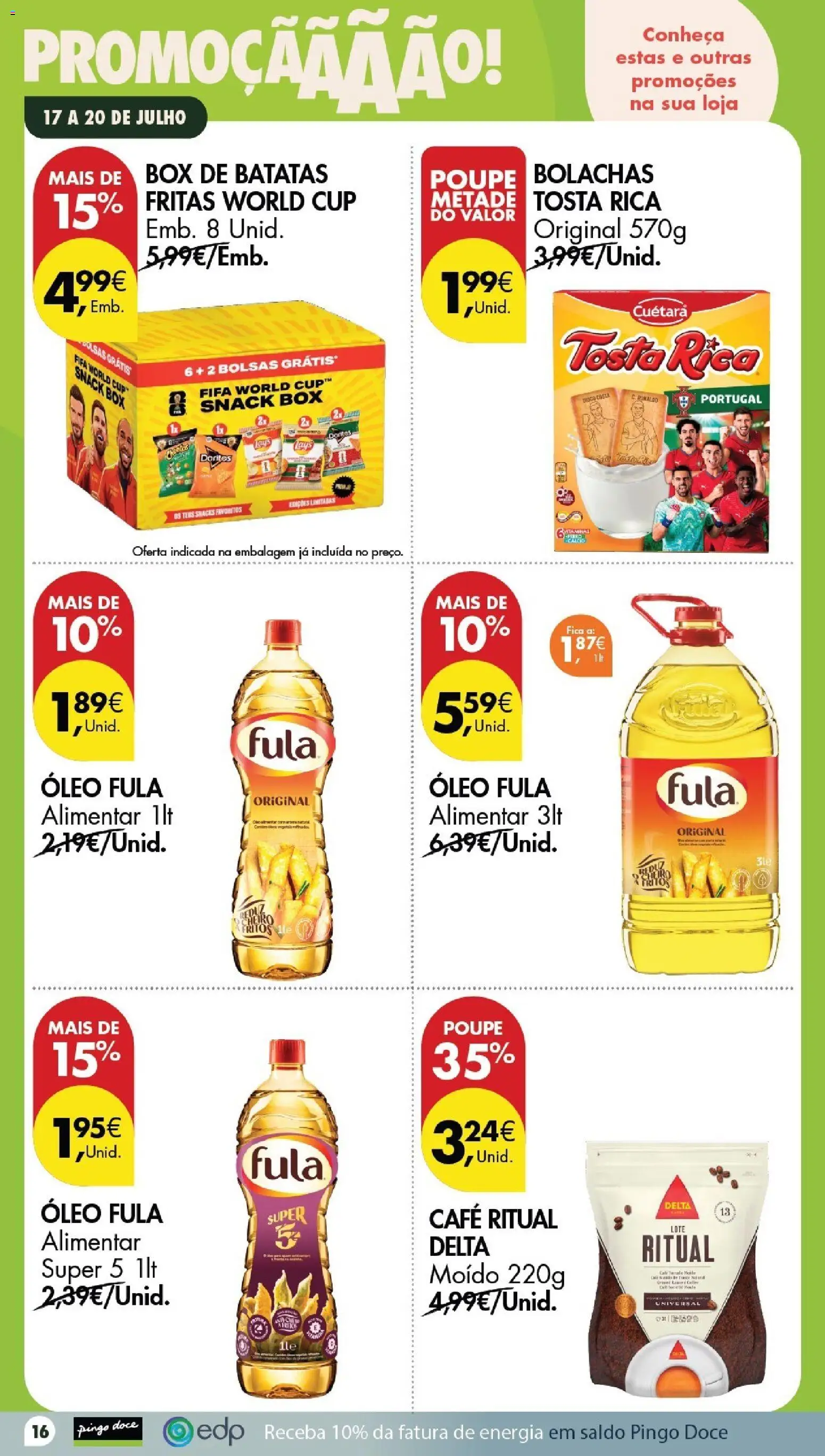 Pingo Doce Poupe este Fim de Semana │ válido de 17/07/2026 | Página: 14 | Produtos: Vídeo, Bolachas, Café, Batatas fritas