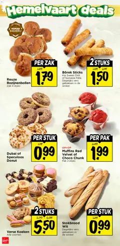Vomar folder - Weekend folder  - Voorbeeld van een folder van Vomar, geldig van 14.05.2026 | Pagina: 20 | Producten: Muffins, Stokbrood, Bakkerij, Kip