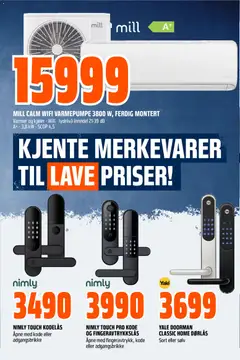 Forhåndsvisning av Obs Bygg kundeavis gyldig fra 07.06.2026 | Side: 28 | Produkter: Varmepumpe