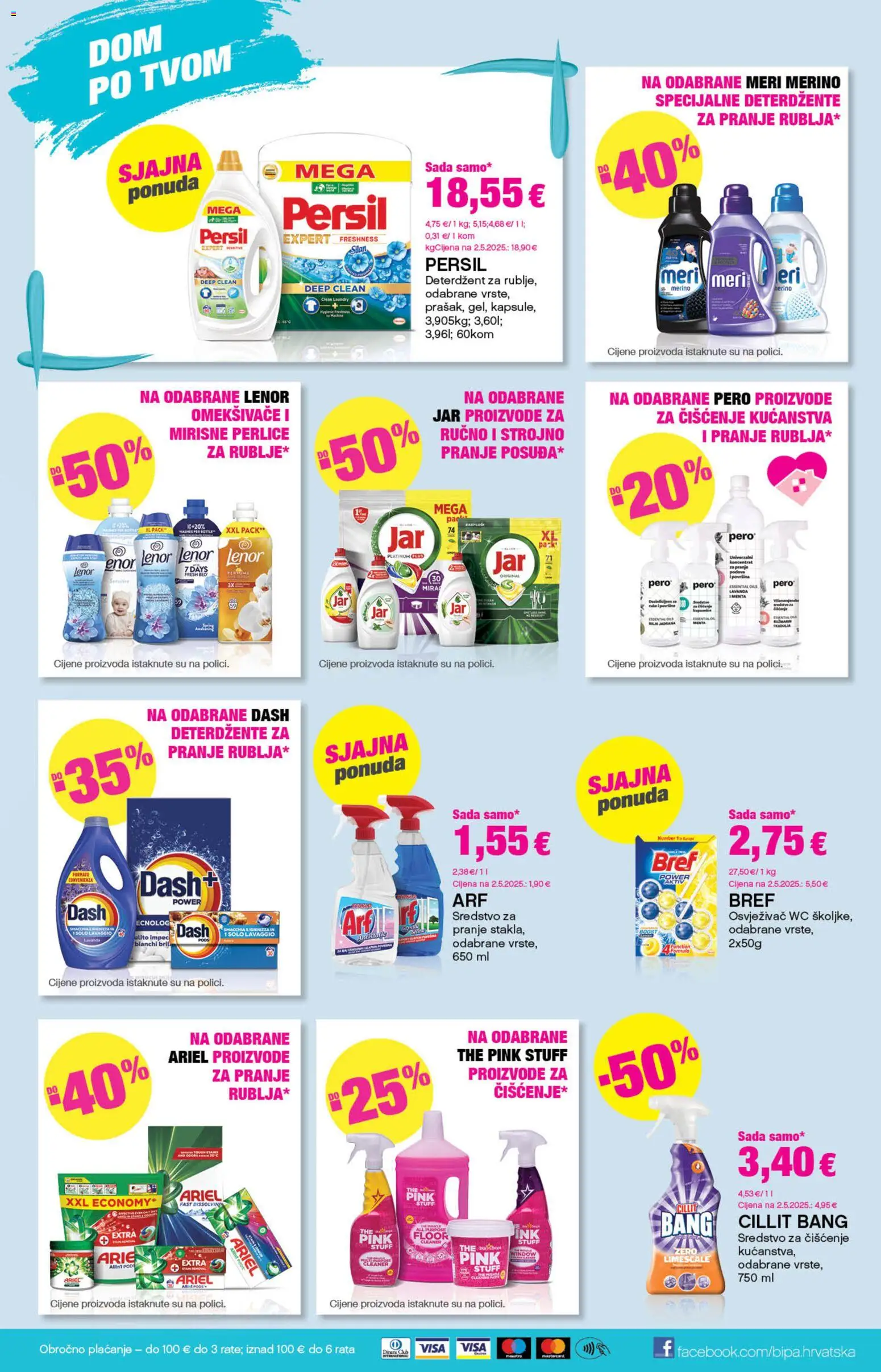 Bipa katalog | vrijedi od 29.10.2026 | Stranica: 23 | Proizvodi: Jar, Meri Merino, Ariel, Lenor