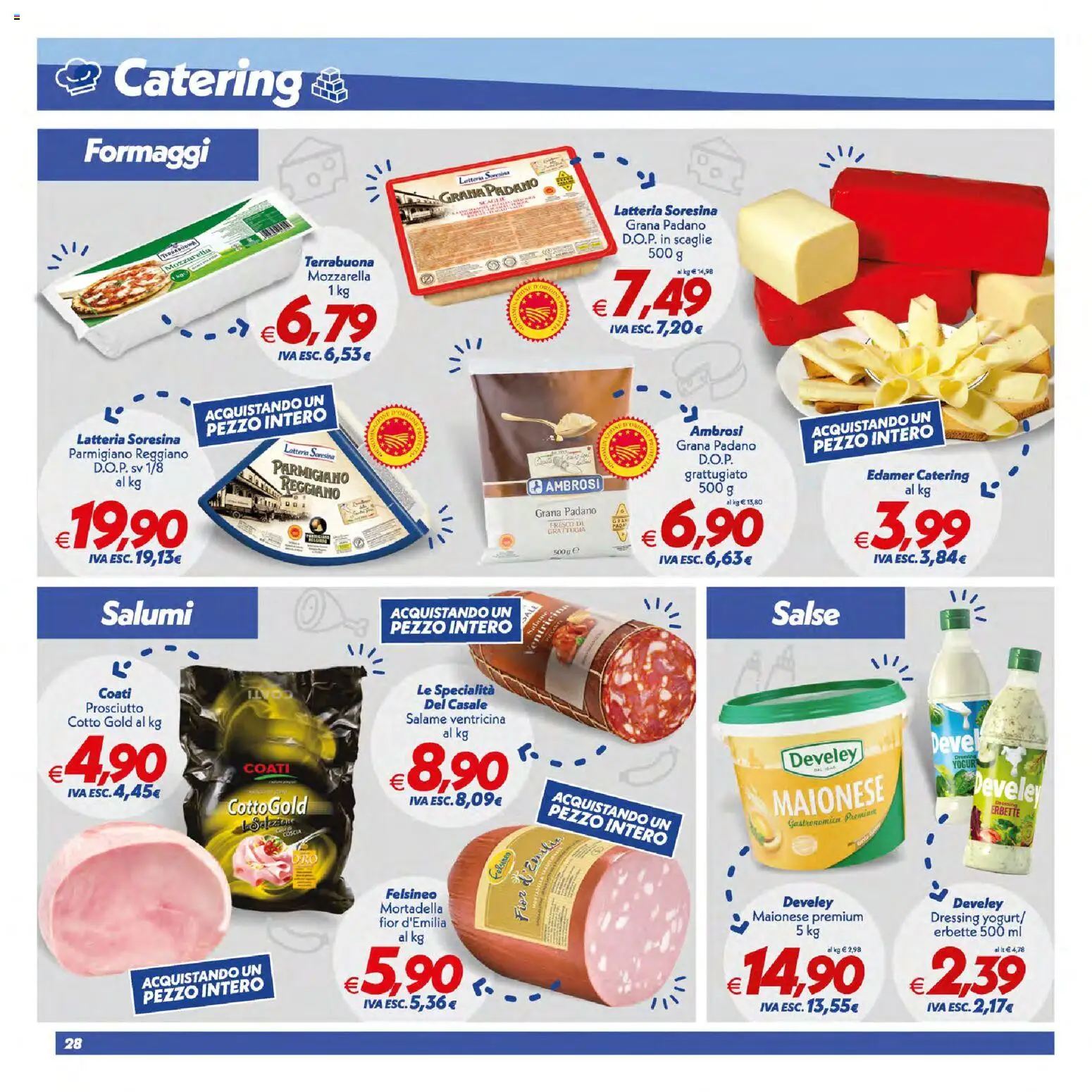 Volantino SuperConveniente del 16/07/2026 | Pagina: 28 | Prodotti: Maionese, Mortadella, Parmigiano reggiano, Parmigiano