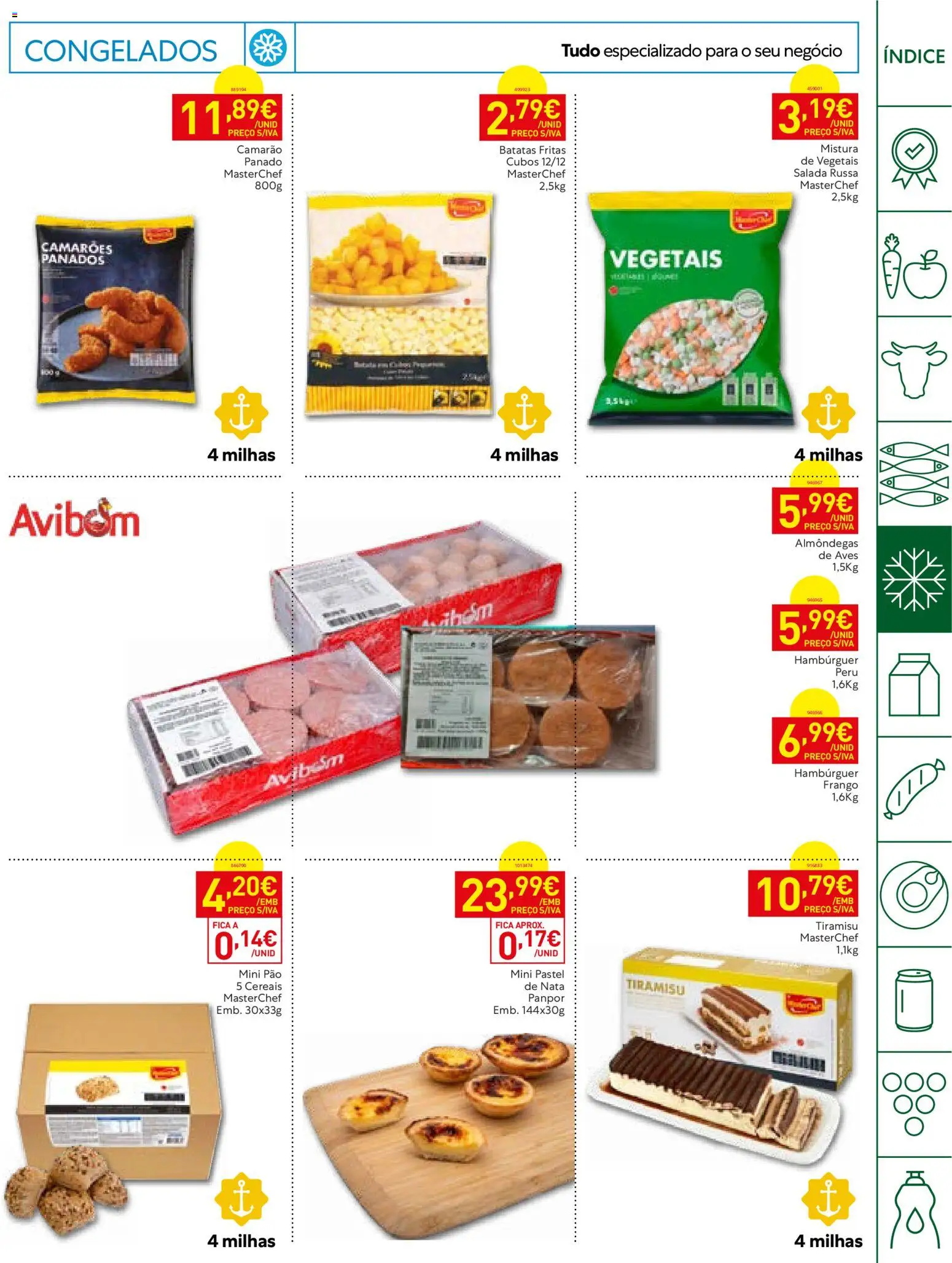 Recheio folheto Horeca │ válido de 13/10/2026 | Página: 11 | Produtos: Frango, Camarão, Tiramisù, Salada