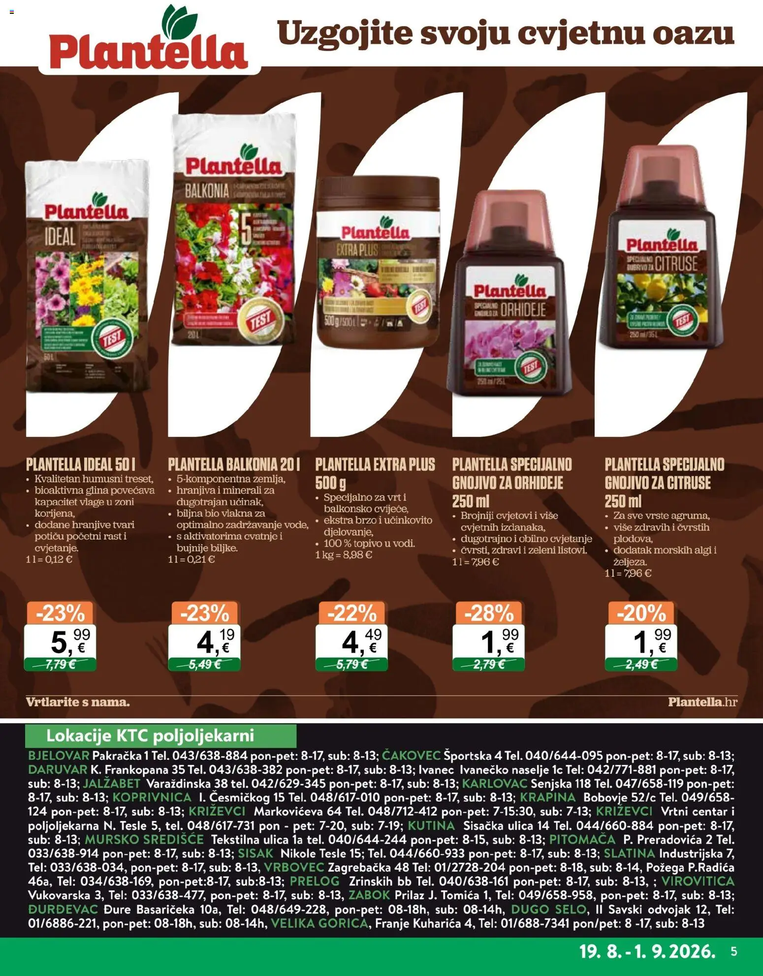 KTC katalog | vrijedi od 19.08.2026 | Stranica: 5 | Proizvodi: Gnojivo