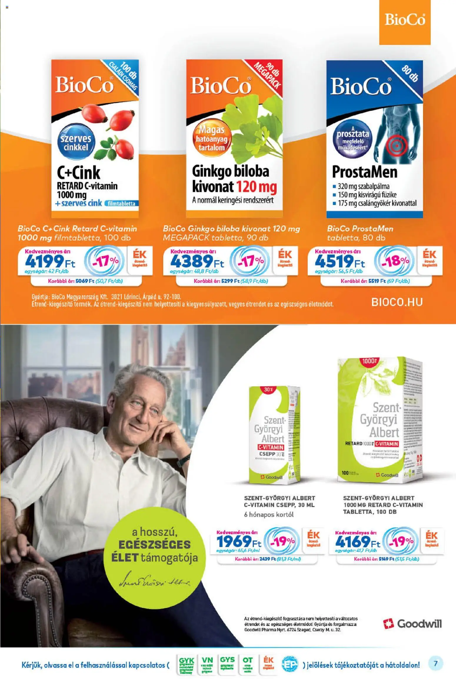 Gyöngy Patikák akciós ujság - amely érvényes a következő dátumtól: 2026.09.01. | Oldal: 7 | Termékek: Ginkgo biloba