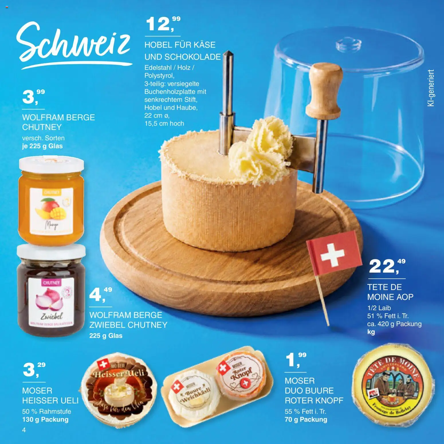Handelshof Käse-Spezialitäten – gültig ab 15.10.2026 | Seite: 4 | Produkte: Hobel, Käse, Schokolade