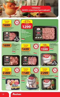 PICK SERTÉSLAPOCKA GULYÁSHÚS, kockázott, GMO-mentes, védőgázas csomagolás, 600 g, 2832 Ft/kg - amely érvényes a következő dátumtól: 2026.07.16. | Oldal: 14