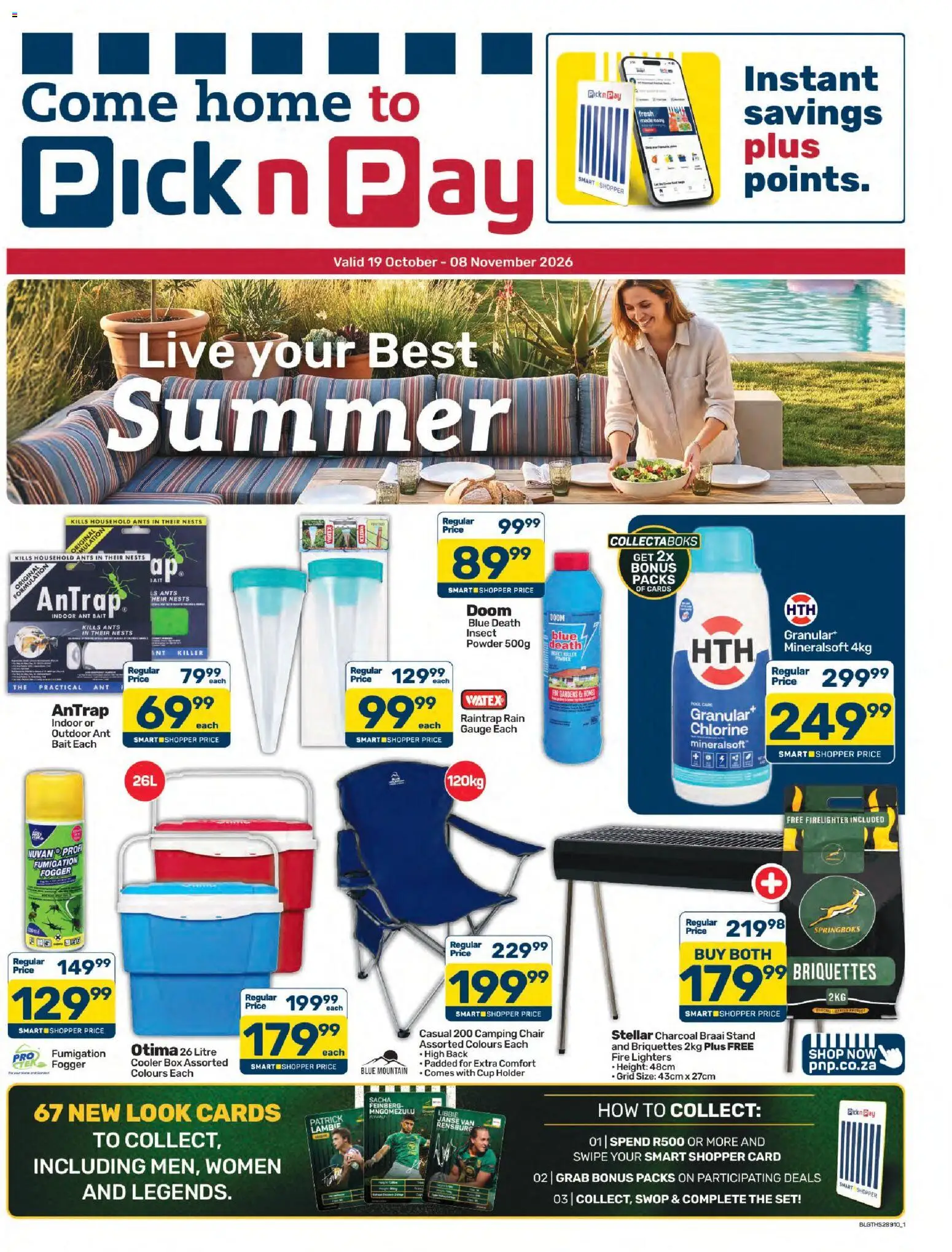 New Pick n Pay catalogue – valid from 19/10/2026 | Page: 1 | Products: Chair, Box, Cooler, Powder