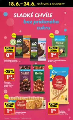 Biedronka leták platný od 18.06.2026 | Strana: 27 | Produkty: Protein, Čokoláda, Arašidy