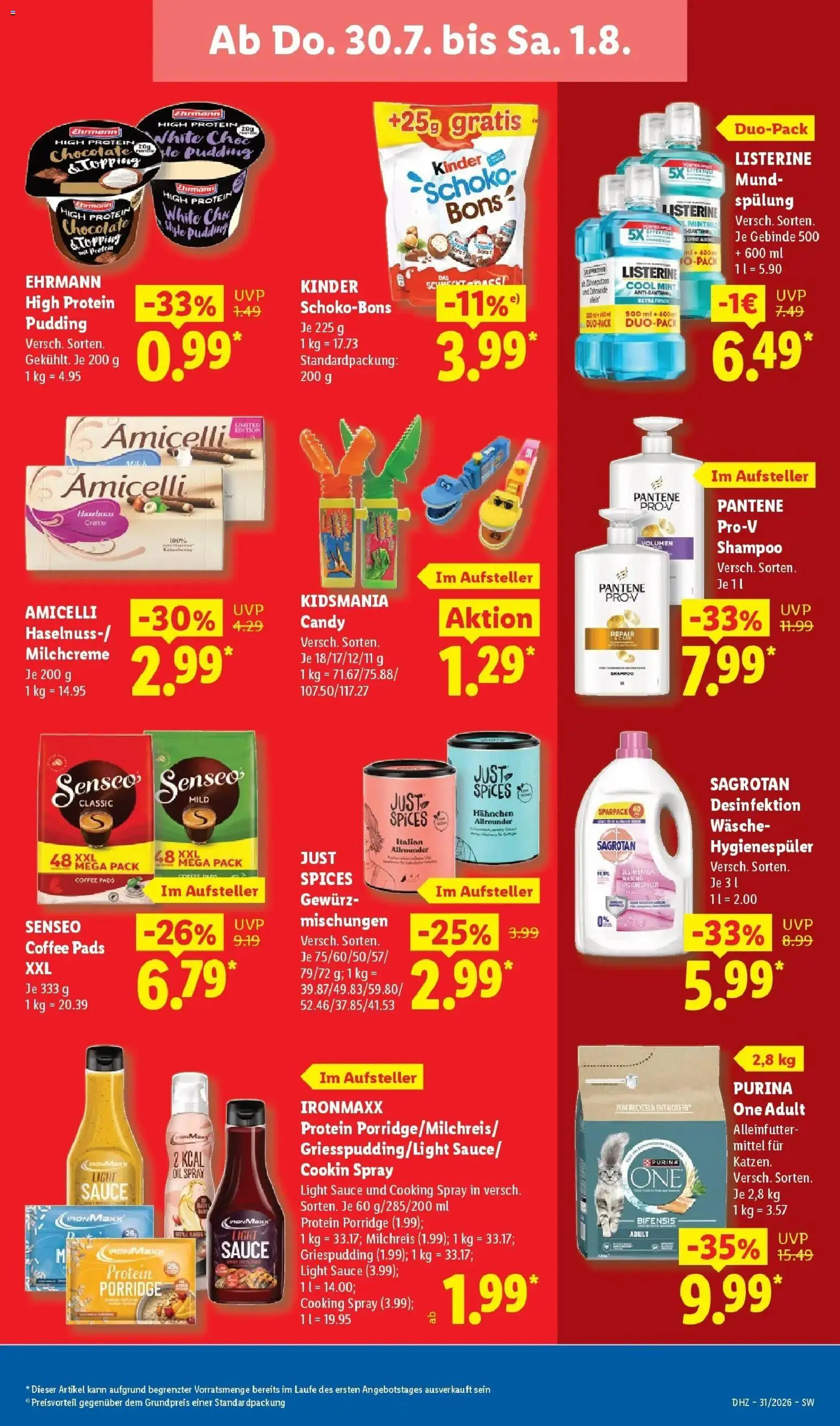 Lidl Prospekt Weikersheim – gültig ab 27.07.2026 | Seite: 63 | Produkte: Öl, Spülung, Pudding, Listerine
