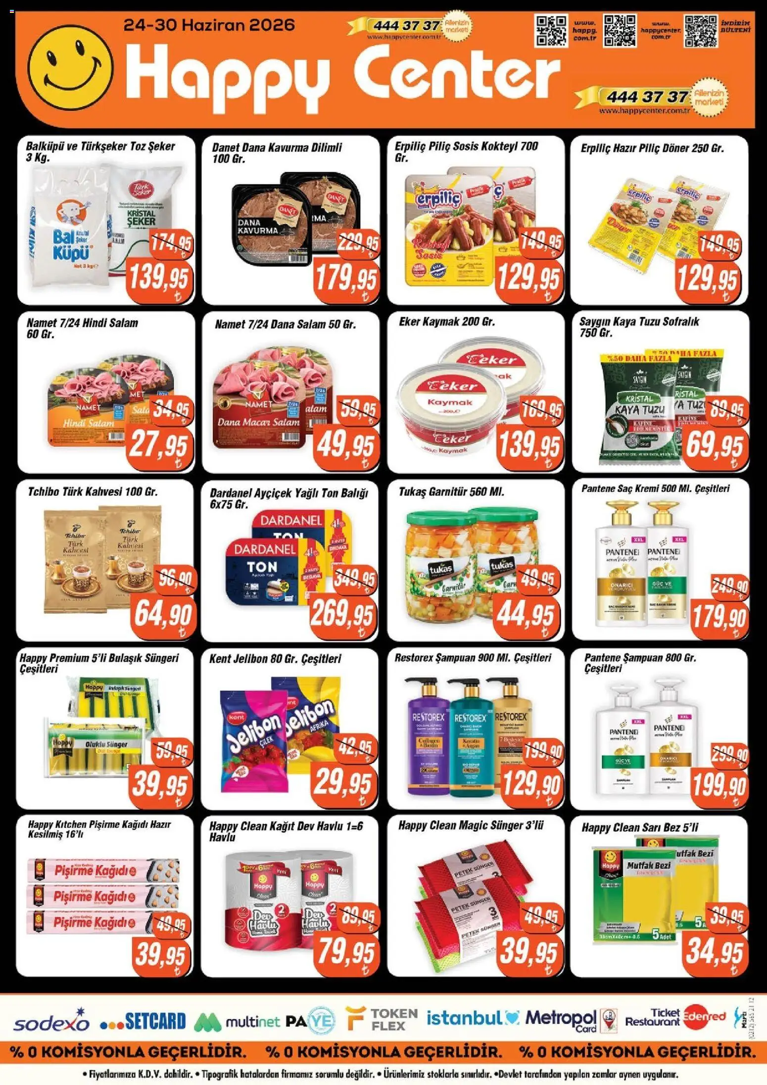 Happy Center Katalog - 24 Haziran 2026 tarihinden itibaren geçerlidir | Sayfa: 5 | Ürünler: Şeker, Piliç, Toz şeker, Ton balığı