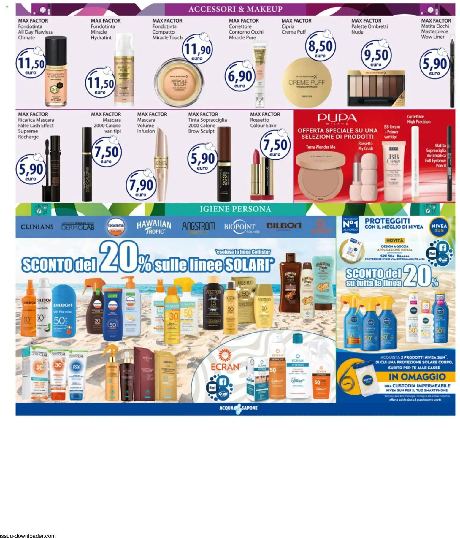 Volantino Acqua e Sapone del 29/06/2026 | Pagina: 5 | Prodotti: Fondotinta, Sapone, Correttore, Cipria