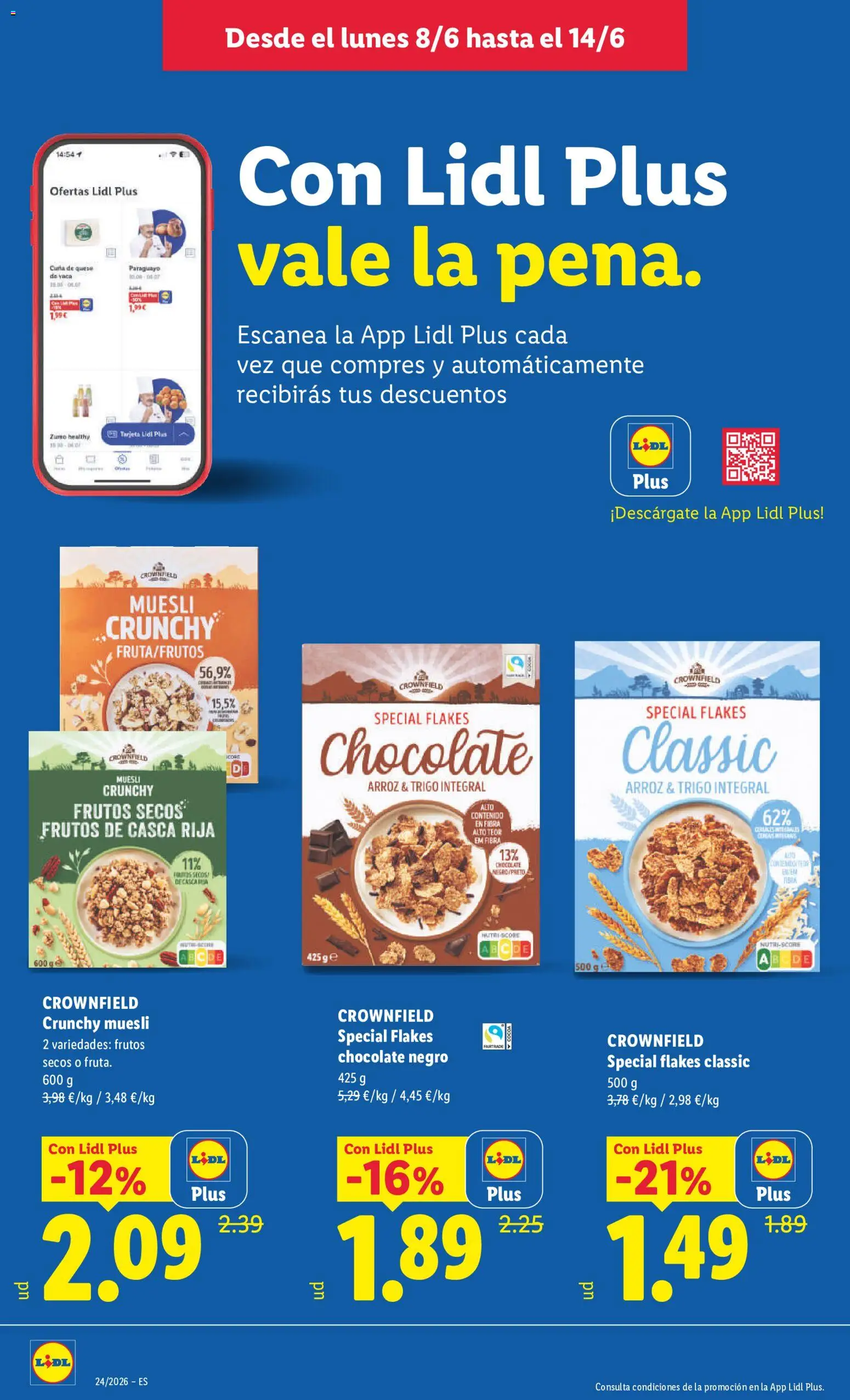 Lidl folleto │ válido desde el 08.06.2026 | Página: 22 | Productos: Chocolate, Arroz, Ροζ πιπέρι, Frutos secos