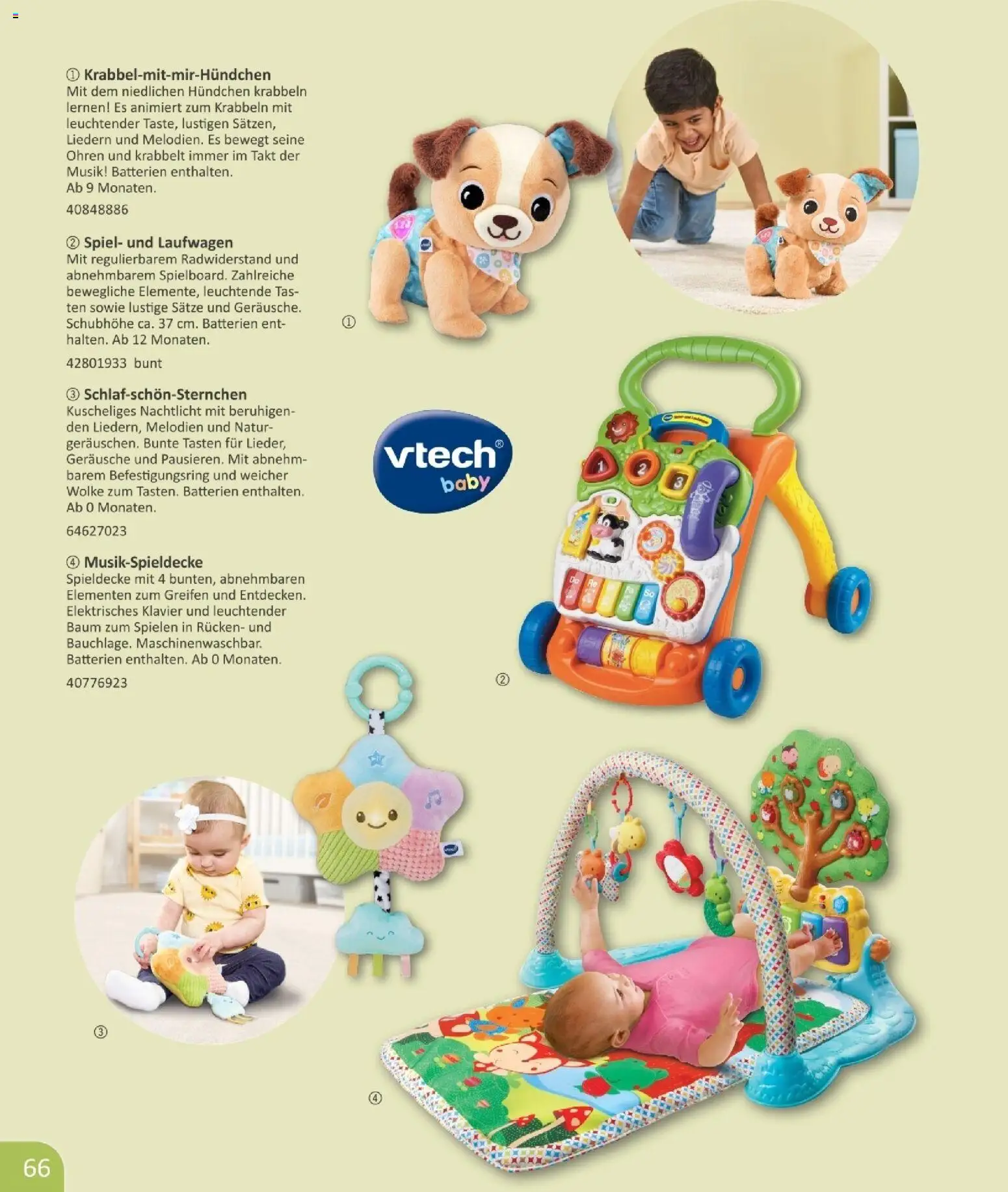 Vedes  Babykatalog  – gültig ab 01.01.2026 | Seite: 66 | Produkte: Spiel, Batterien, Nachtlicht