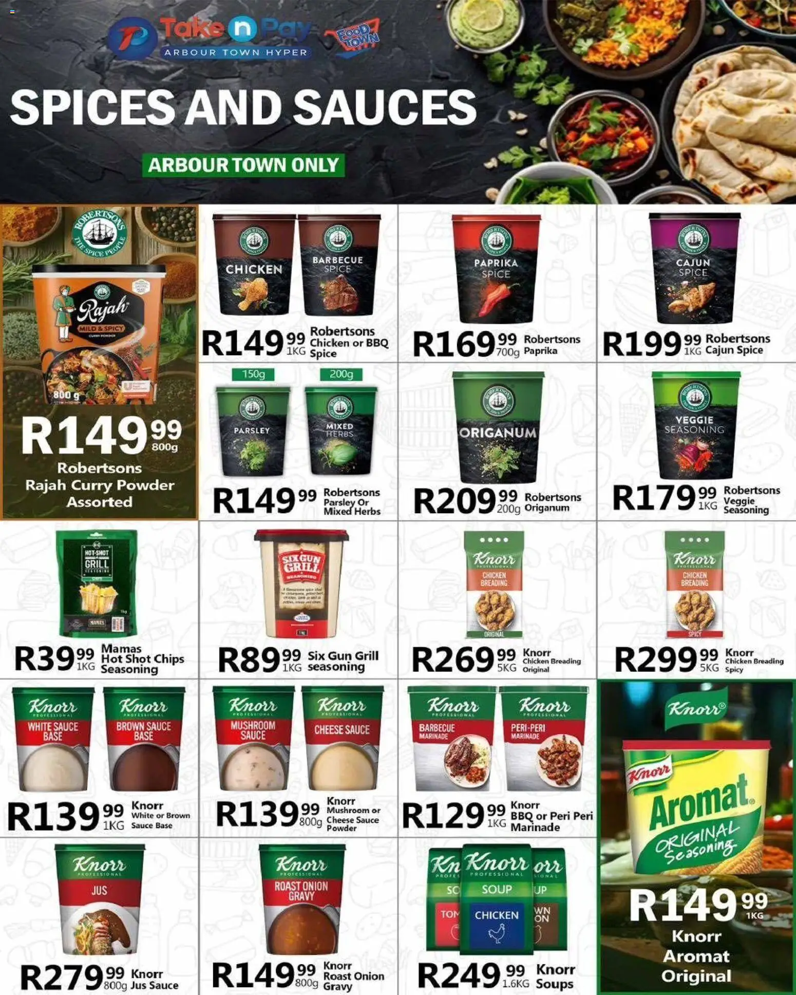 New Take n Pay catalogue – valid from 08.06.2026 | Page: 33 | Products: Sauces, Powder, Herbs, Sauce