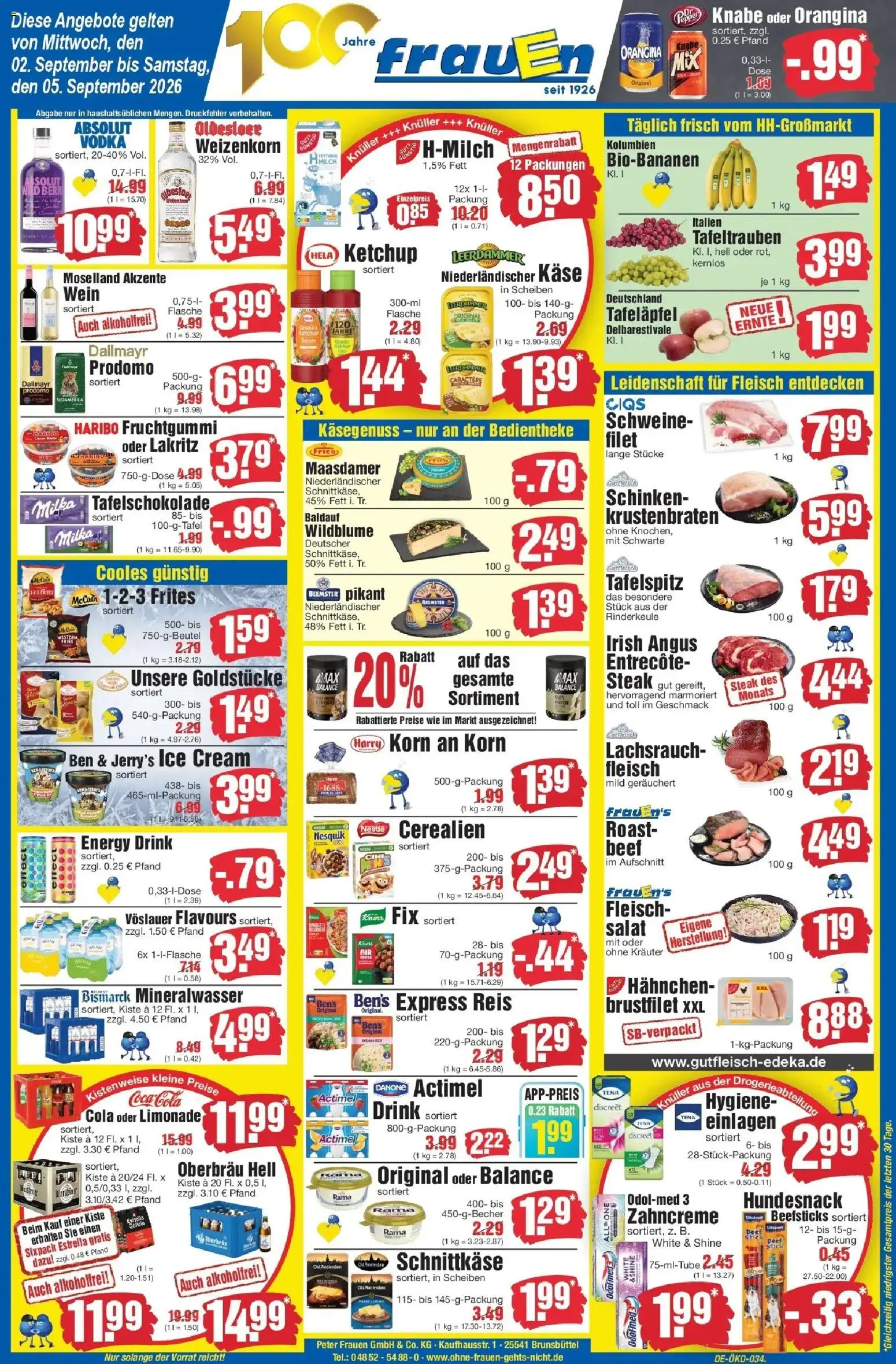 Edeka Prospekt Heide (ab 02.09.2026) » Angebote Online | Seite: 1 | Produkte: Haribo, Limonade, Entrecote, Ketchup