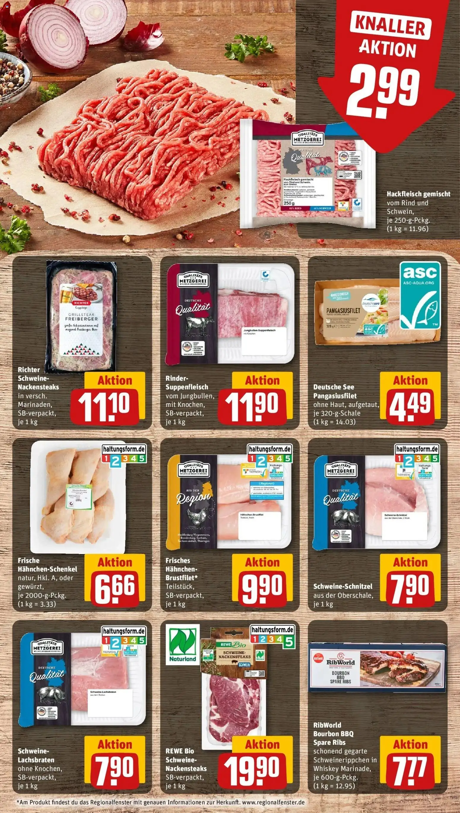 Rewe Prospekt Berlin / Französisch Buchholz	 – gültig ab 04.05.2026 | Seite: 12 | Produkte: Spare ribs, Suppenfleisch, Whiskey, Hackfleisch