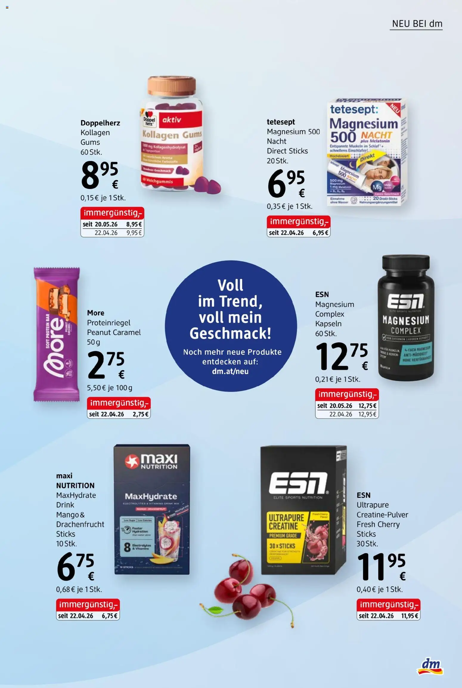 dm drogerie markt Journal Juli 2026 von 09.07.2026 - Aktuelle Angebote | Seite: 19 | Produkte: Wasser, Mango, Proteinriegel