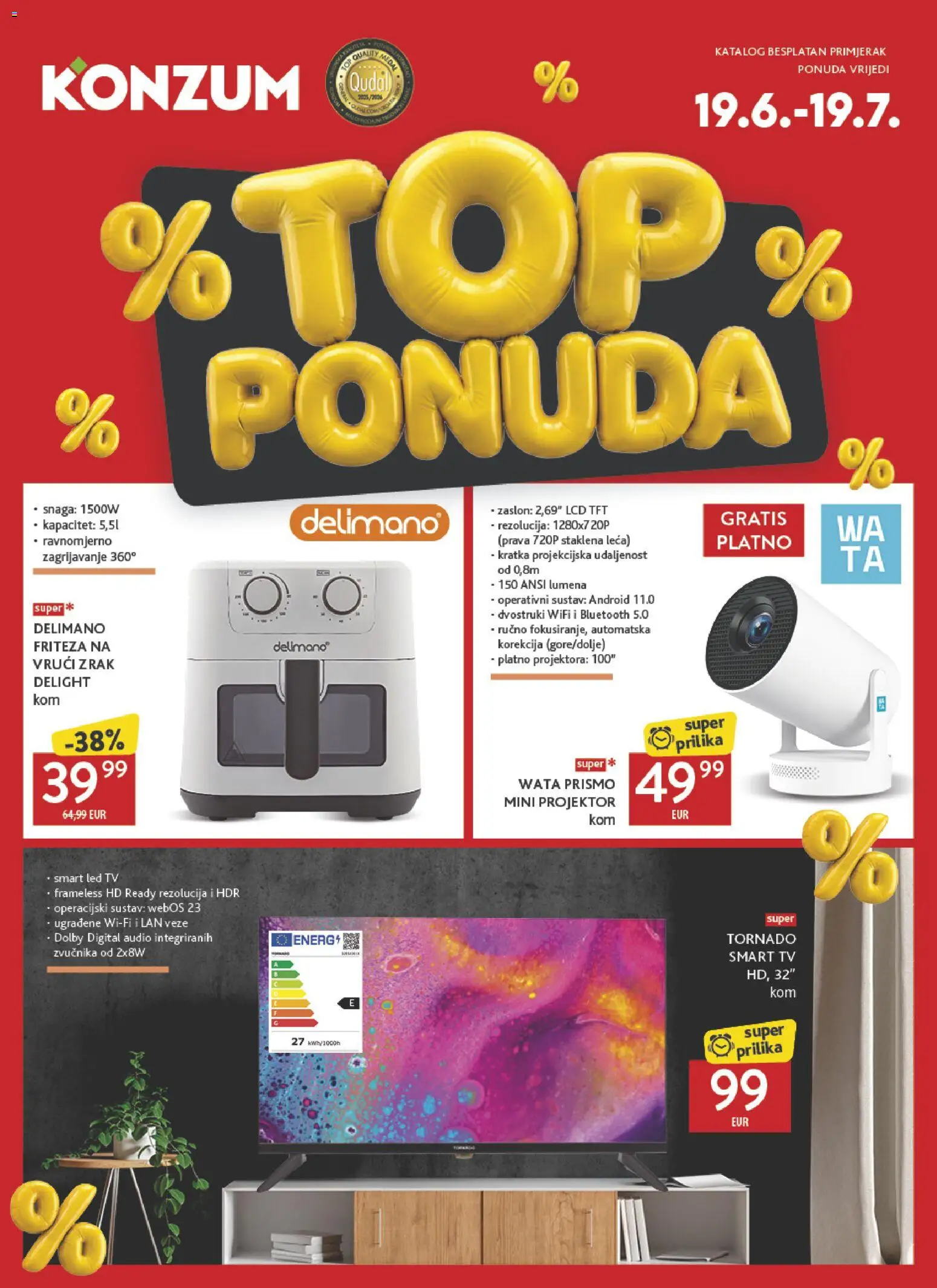 Konzum Top Ponuda novi od 19.06.2026 > prelistaj akcije catalogue cover