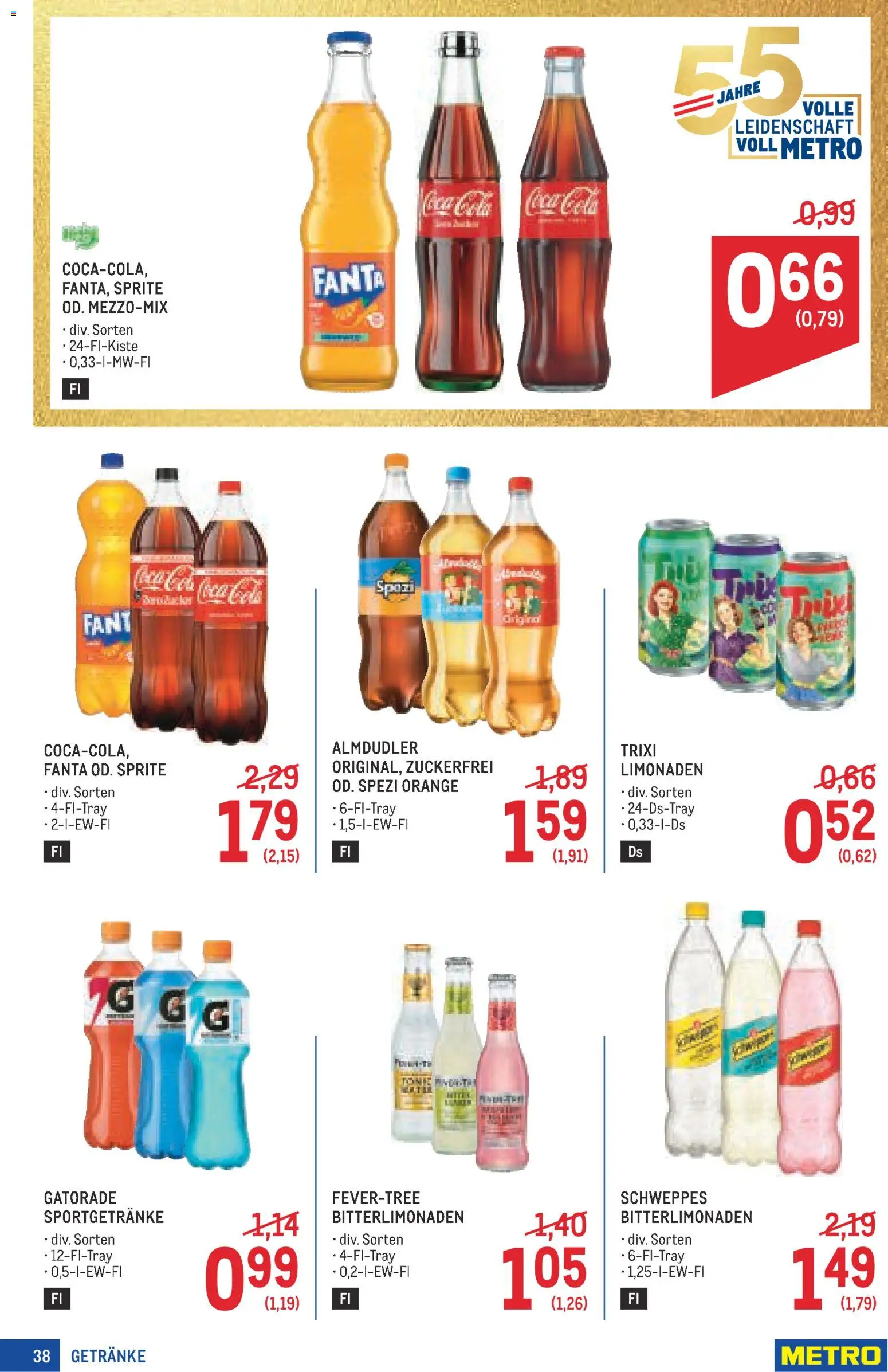 Metro angebote Profi gültig ab 15.10.2026 | Seite: 38 | Produkte: Getränke, Fanta