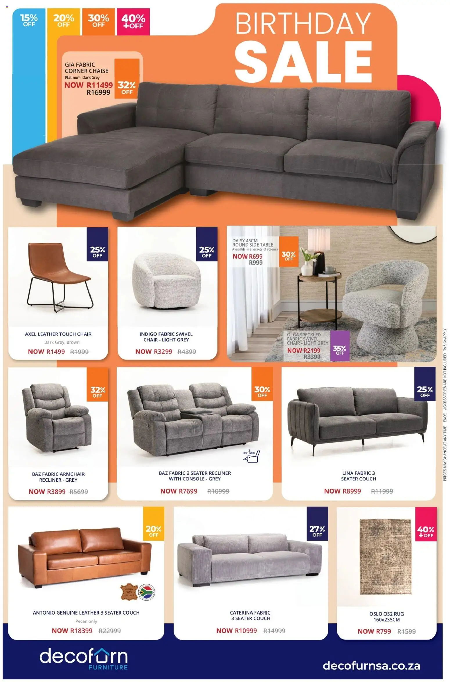 New Decofurn catalogue – valid from 22/06/2026 | Page: 3 | Products: Side table, Armchair, Light, Chaise