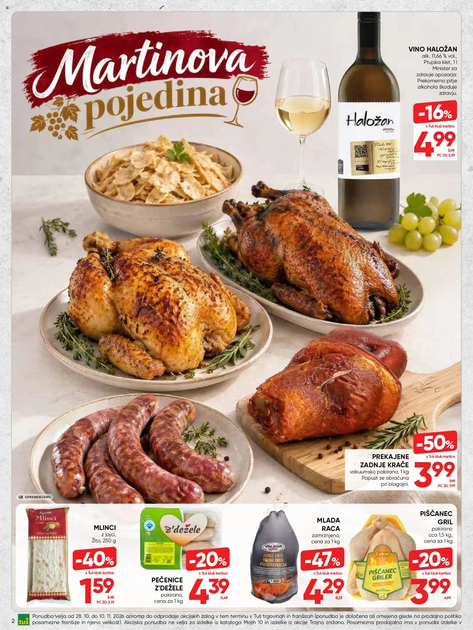 Novi Tuš katalog ponudbe – veljaven od 28.10.2026 | Stran: 2