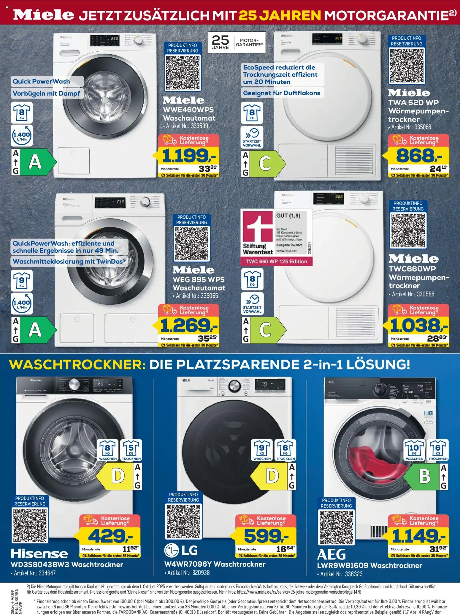 Euronics Prospekt Berlet – gültig ab 25.06.2026 | Seite: 4 | Produkte: Miele, LG, Trockner, Waschtrockner