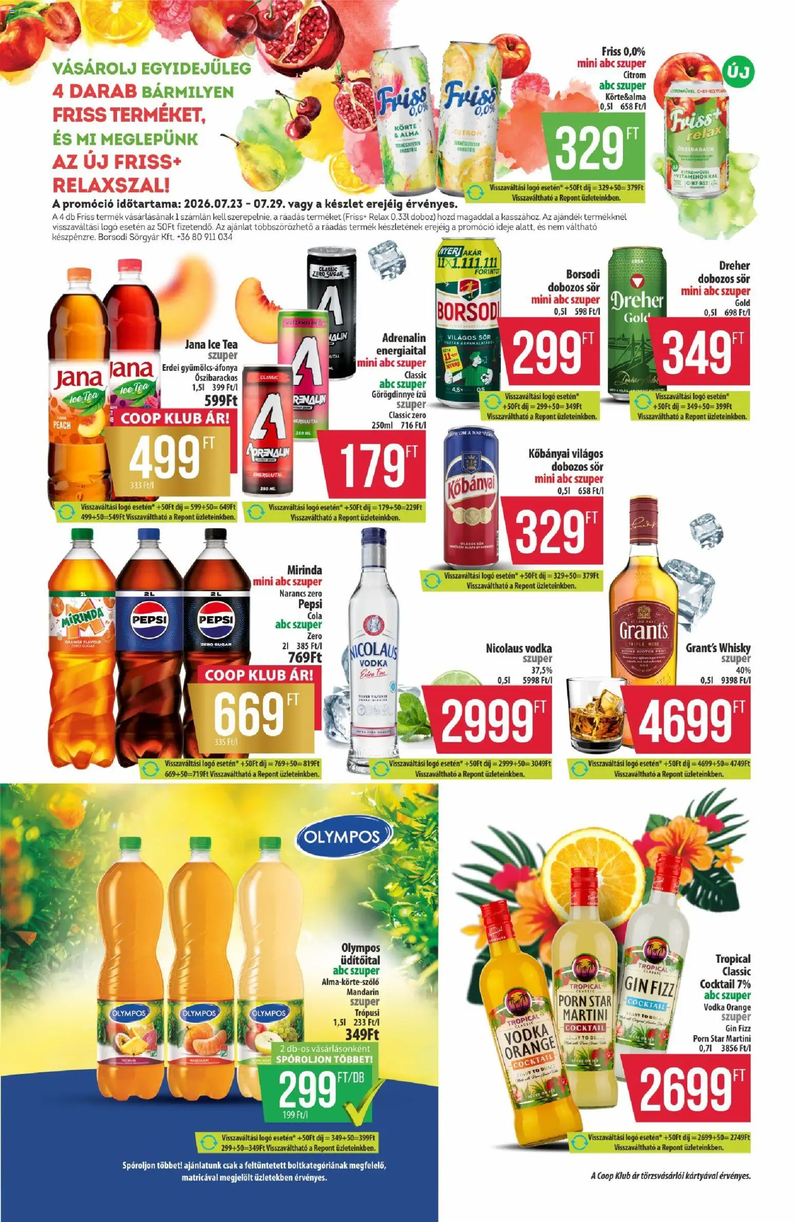 COOP akciós ujság - amely érvényes a következő dátumtól: 2026.07.23. | Oldal: 10