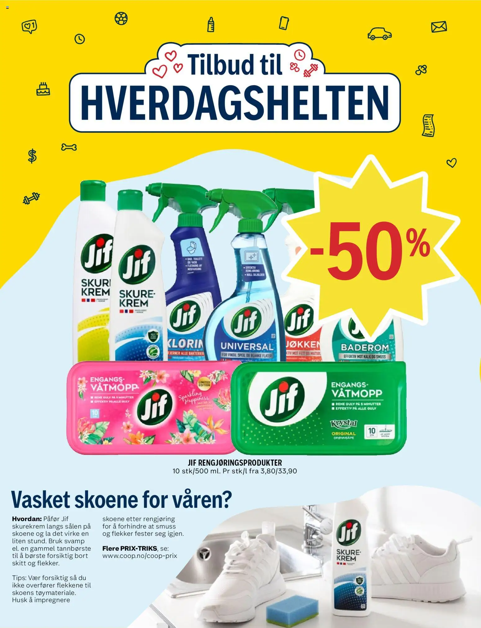 {H1} | Side: 18 | Produkter: Svamp, Skurekrem, Speil, Børste