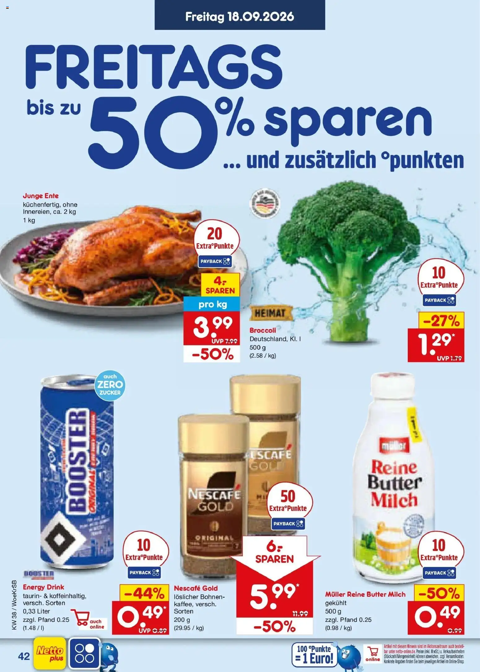 Netto Marken-Discount Prospekt Gemmingen – gültig ab 14.09.2026 | Seite: 56 | Produkte: Energy, Zucker, Nescafe gold, Ente