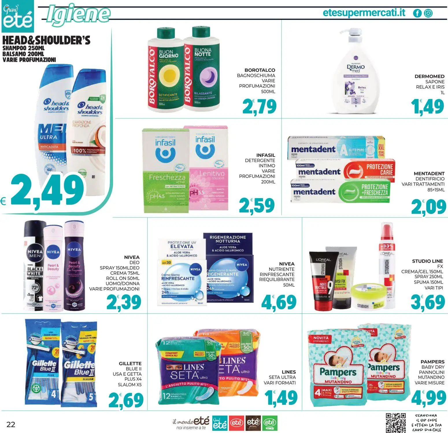 Volantino Eté del 02/10/2026 | Pagina: 23 | Prodotti: Crema, Bagnoschiuma, Detergente intimo, Intimo