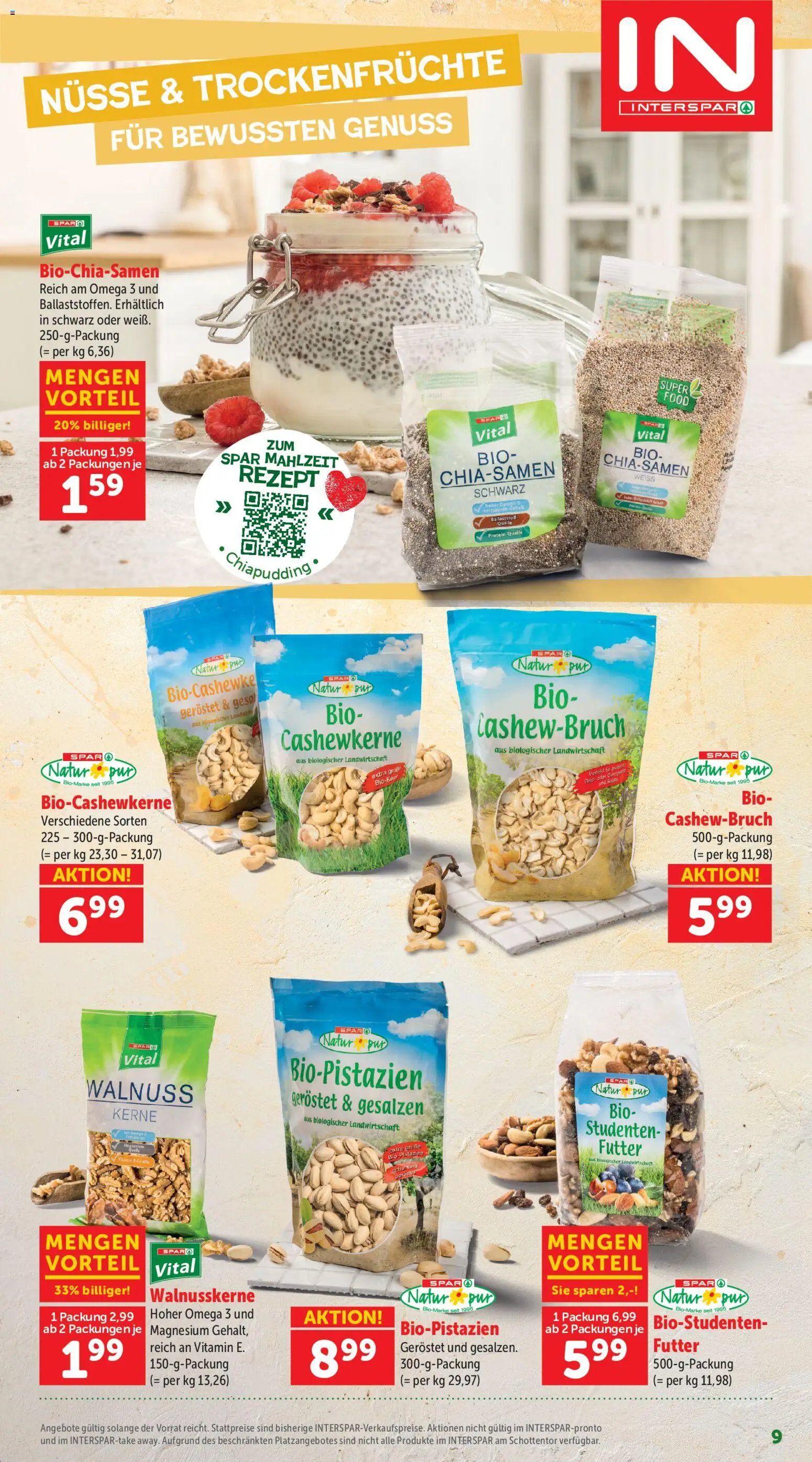 Interspar Sonderfolder BEBL gültig ab 27.08.2026 | Seite: 9 | Produkte: Nüsse, Trockenfrüchte, Geröstet
