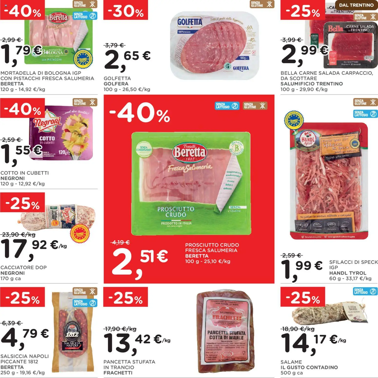Volantino Poli del 02/09/2026 | Pagina: 16 | Prodotti: Prosciutto Crudo, Cd, Salame, Senza lattosio