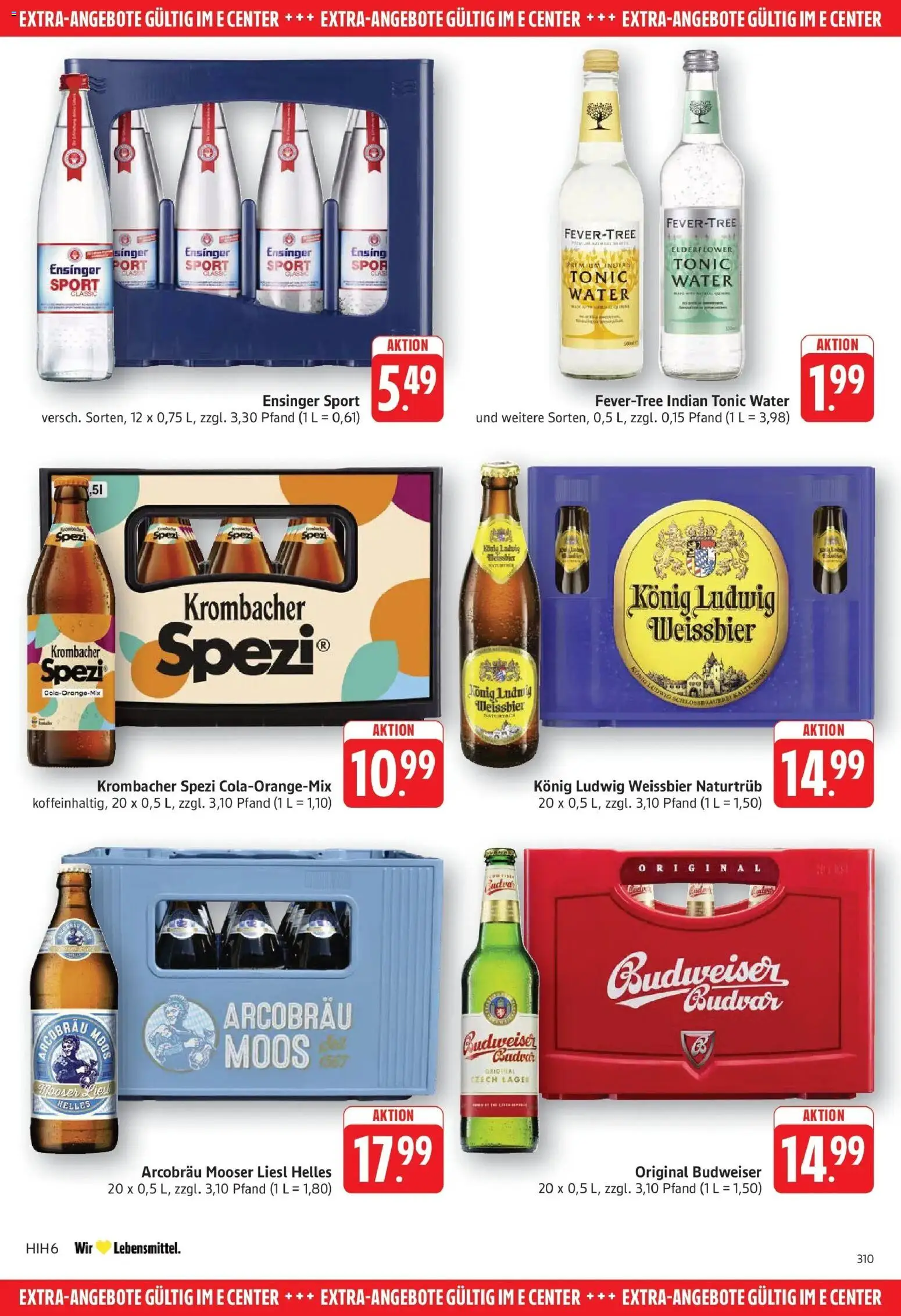 Edeka Prospekt Göppingen – gültig ab 10.08.2026 | Seite: 26 | Produkte: Weißbier, Krombacher, Budweiser