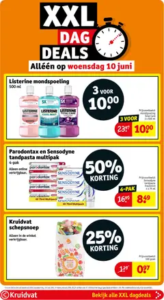Kruidvat folder week 24 - Voorbeeld van een folder van Kruidvat, geldig van 09.06.2026 | Pagina: 52 | Producten: Gum, Schep, Kan, Mondspoeling