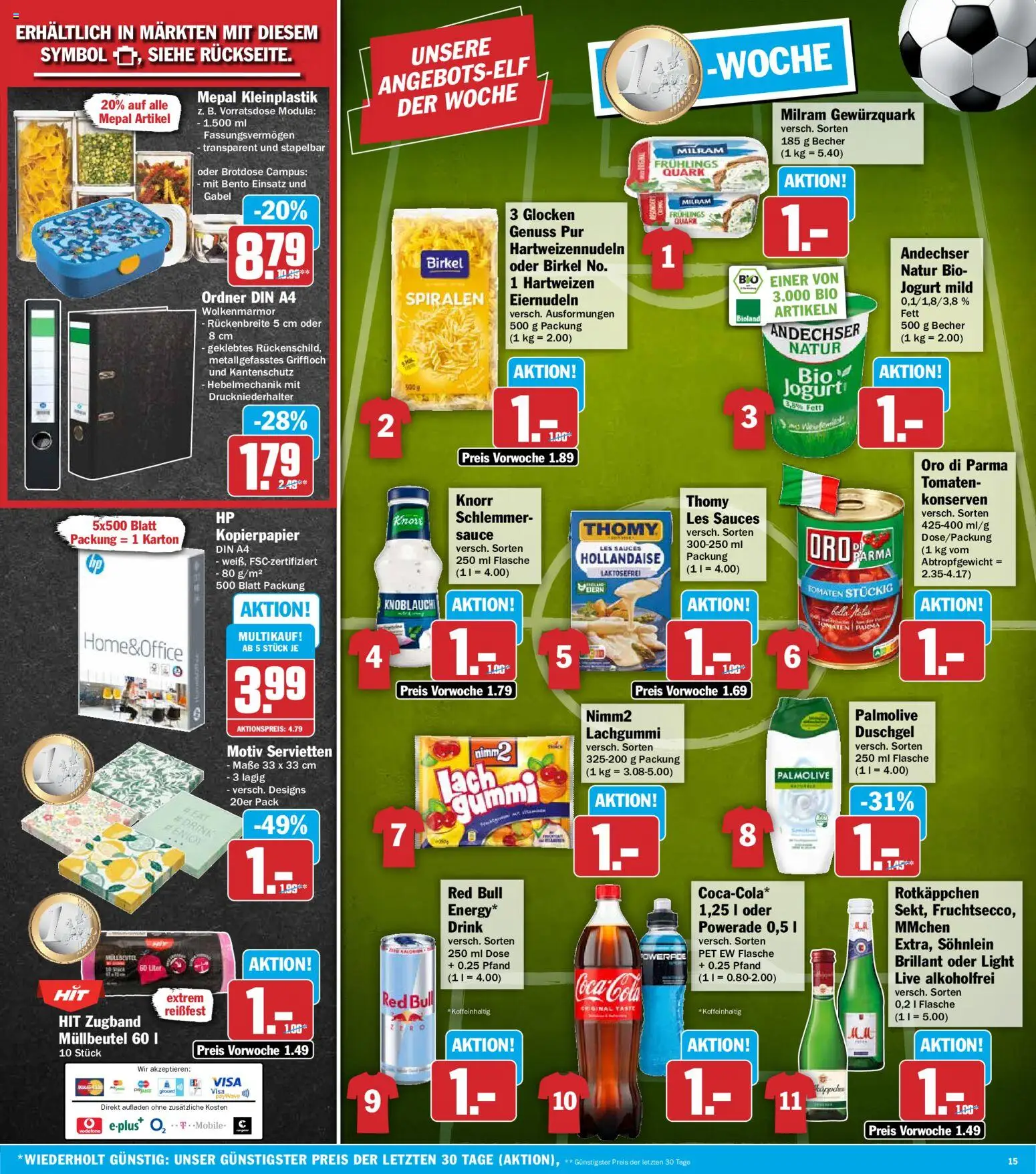 HIT Prospekt – gültig ab 06.07.2026 | Seite: 15 | Produkte: Oro di parma, Duschgel, Milram, Rotkäppchen