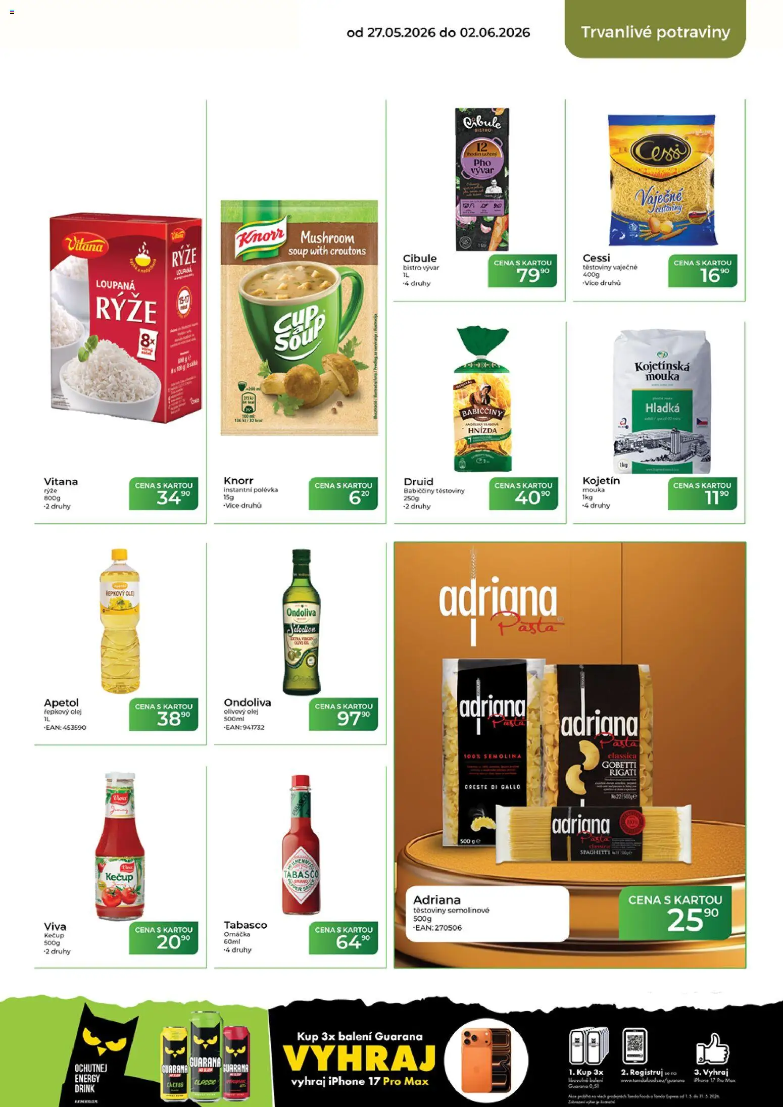 Tamda Foods leták od 27.05.2026 | Strana: 41 | Produkty: Těstoviny, Kečup, Potraviny, Semolina